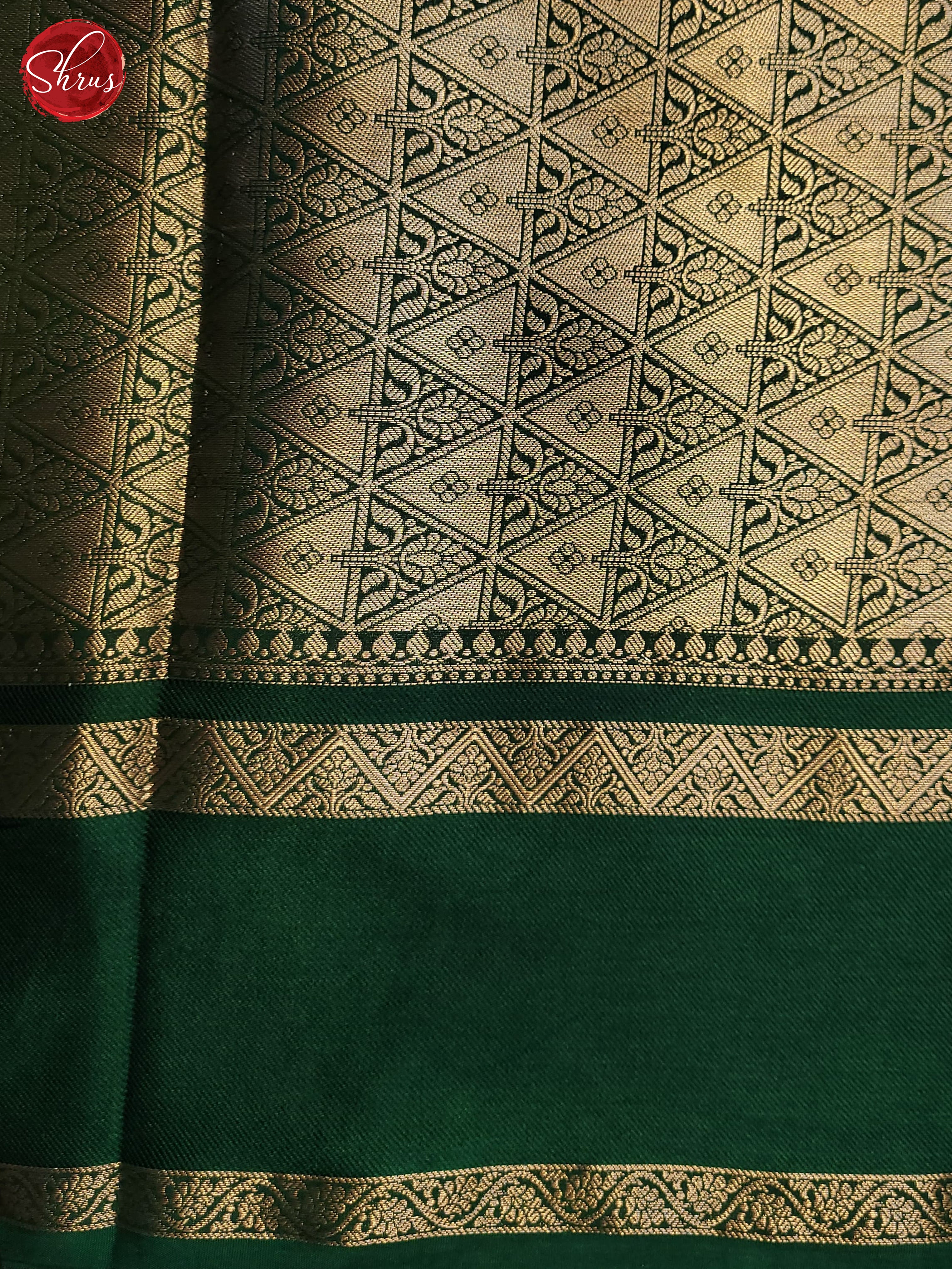 Yellow & Green - Semi Dupion Saree - Shop on ShrusEternity.com