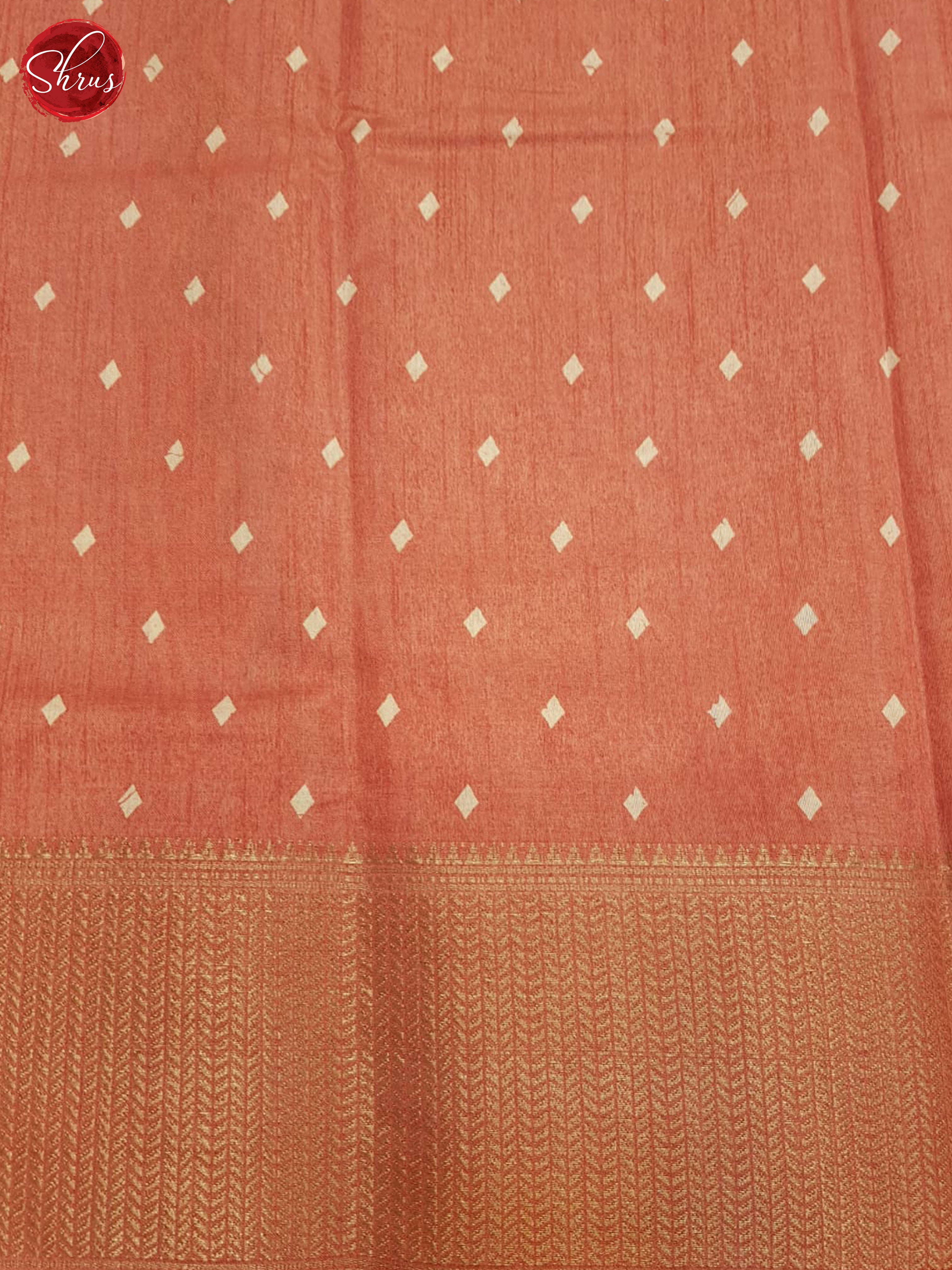 Peachish Pink(single tone)- Semi Crepe Saree - Shop on ShrusEternity.com