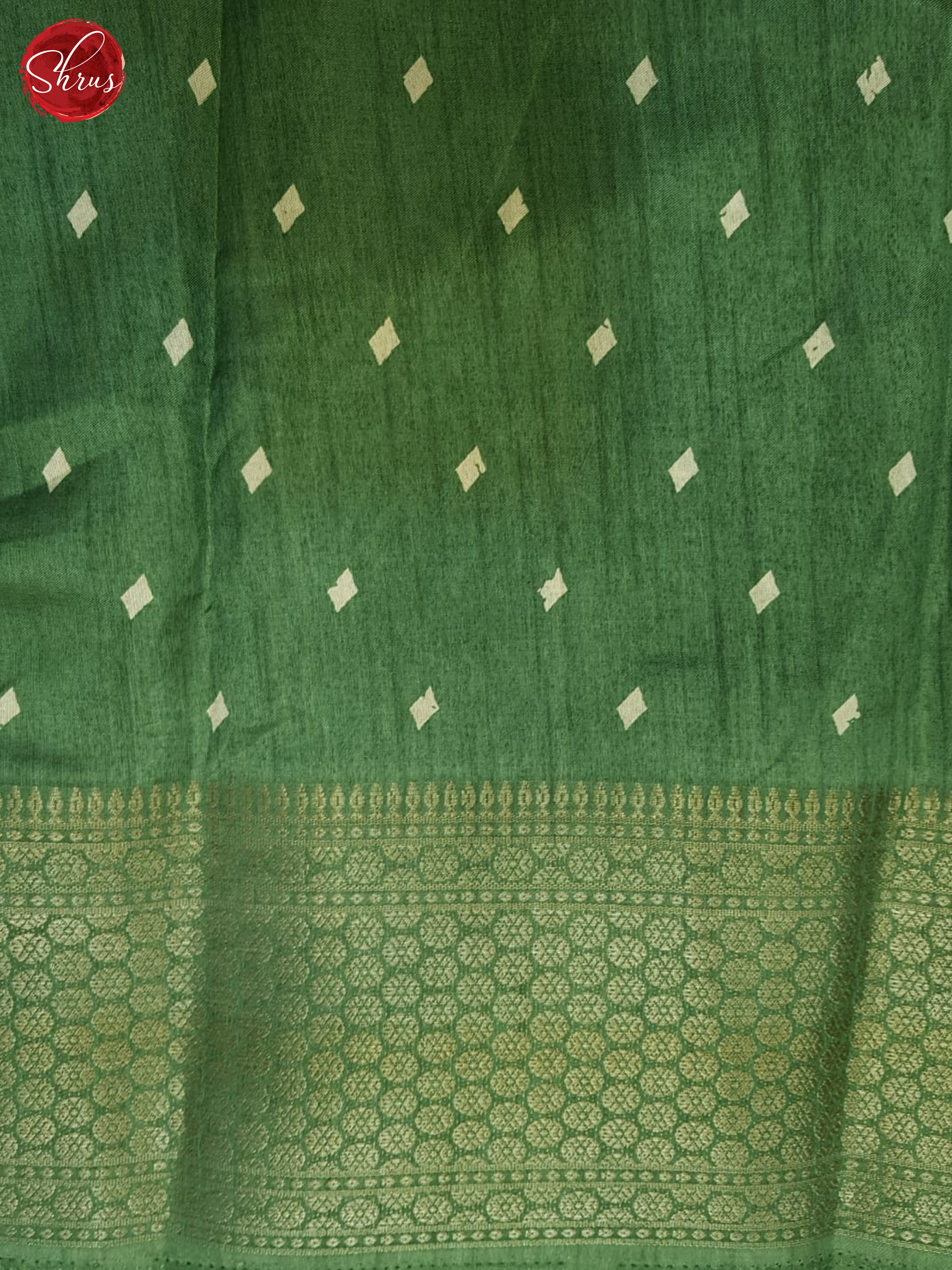 Green(Single Tone) - Semi Crepe Saree - Shop on ShrusEternity.com