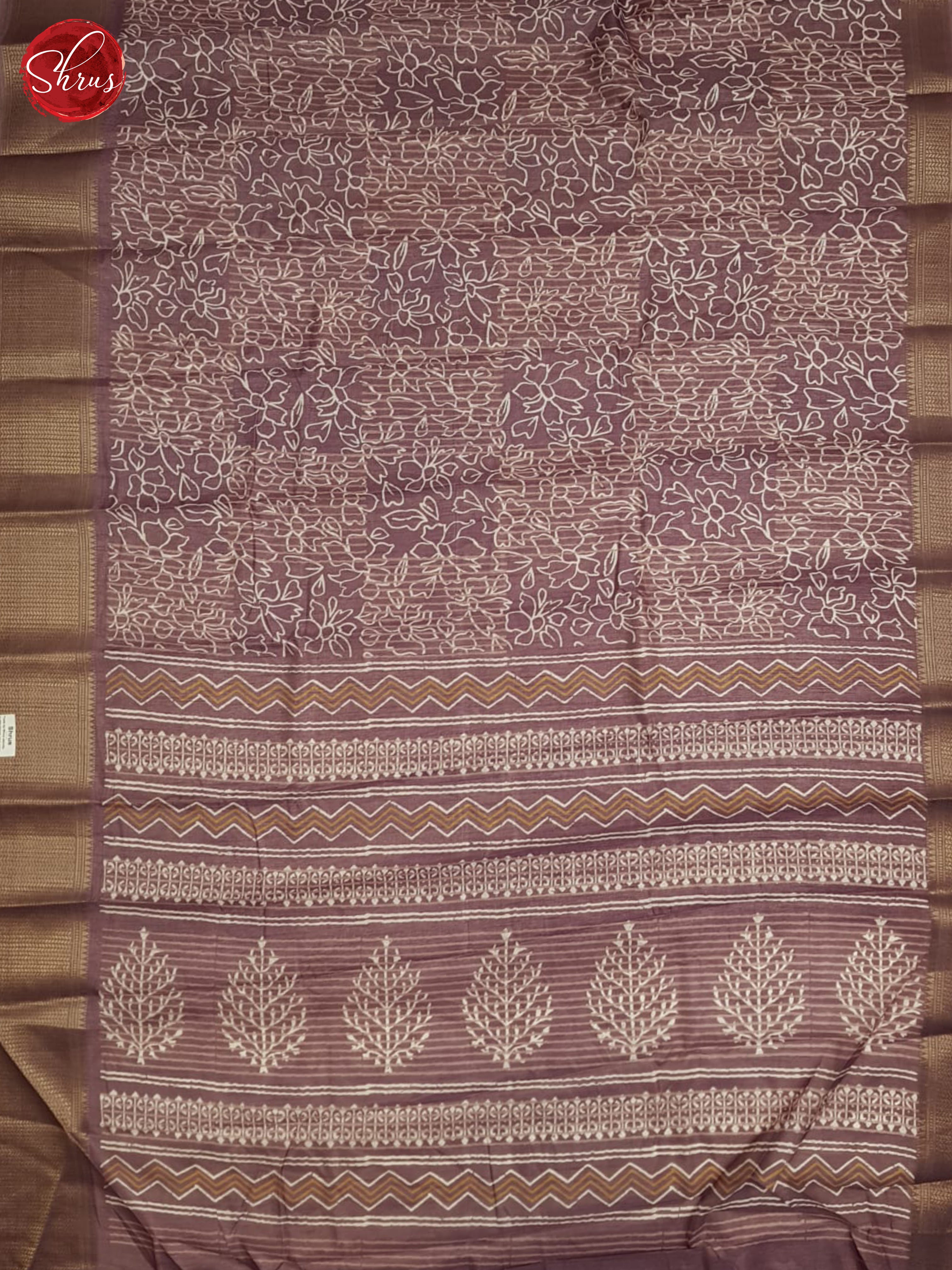 Dusty Onion Pink(Single tone)-Semi Crepe Saree - Shop on ShrusEternity.com