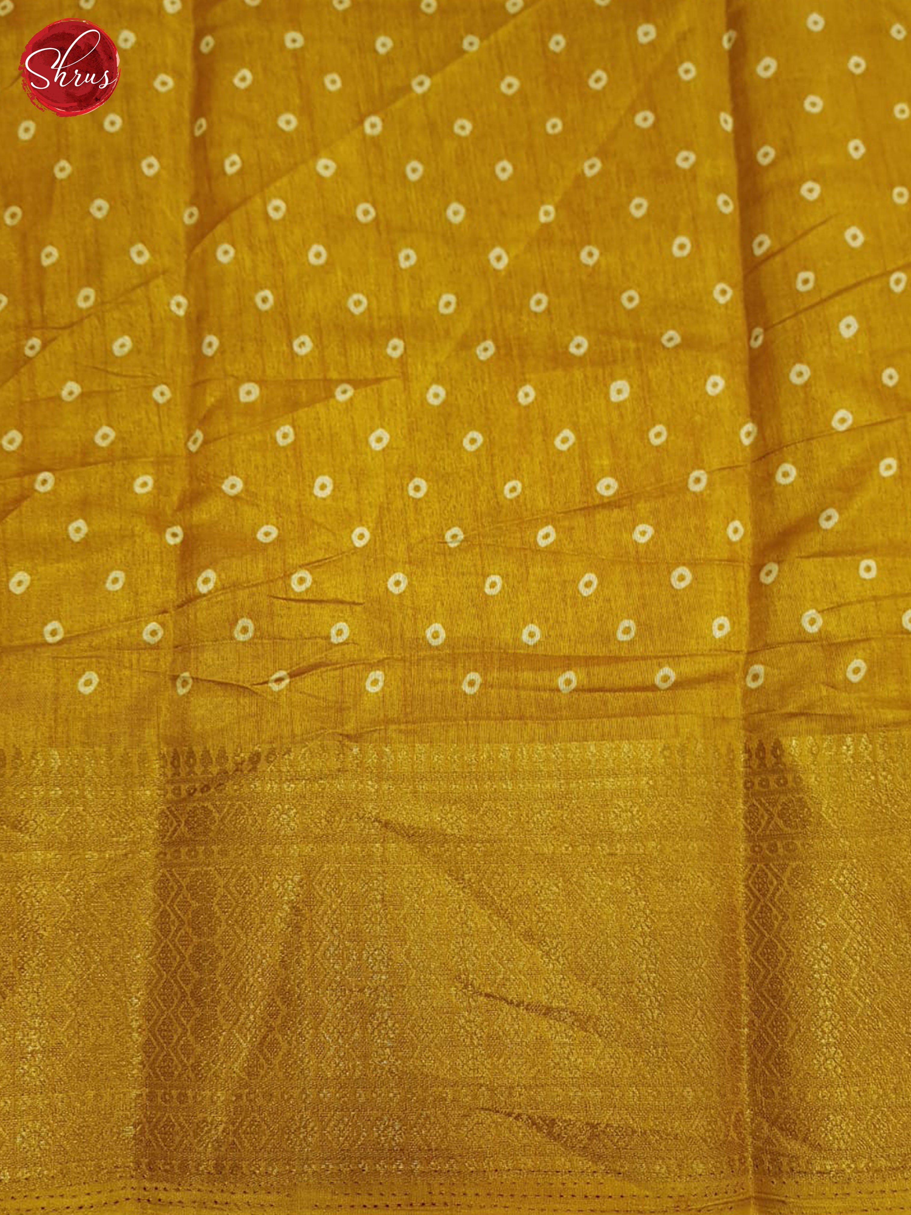 Mustard(single tone)- Semi crepe saree - Shop on ShrusEternity.com