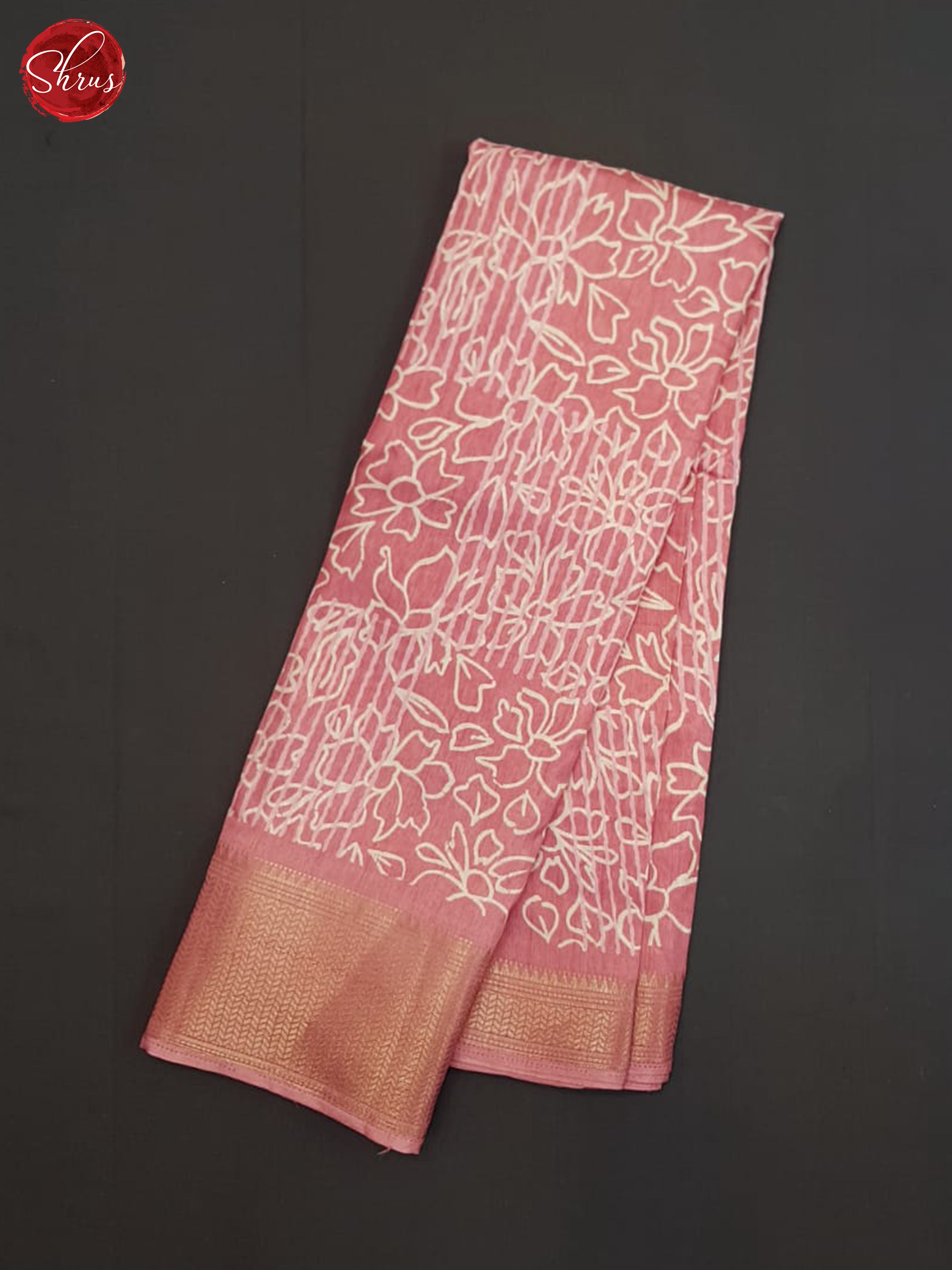 Pink - Semi Crepe Saree - Shop on ShrusEternity.com