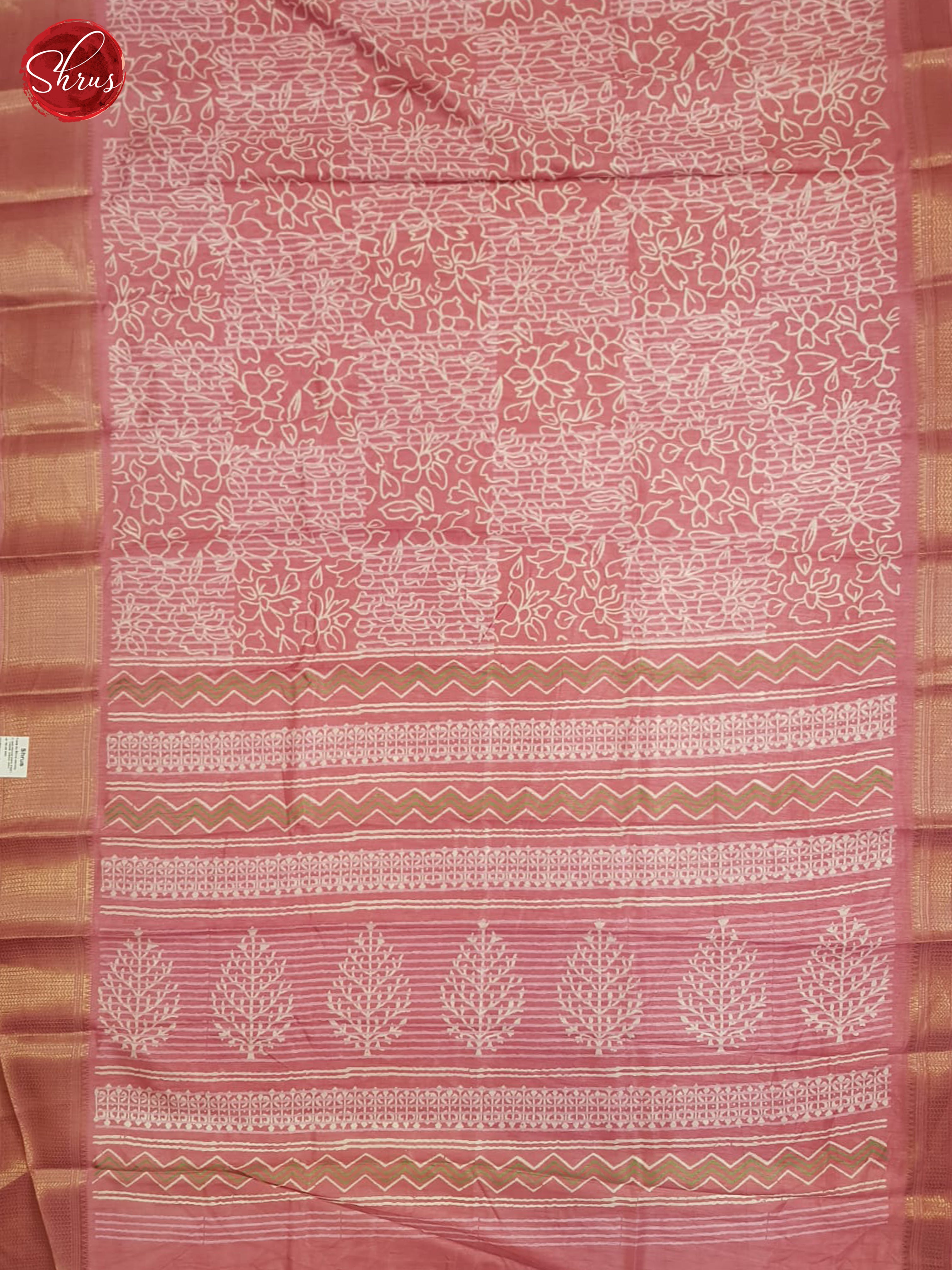 Pink - Semi Crepe Saree - Shop on ShrusEternity.com