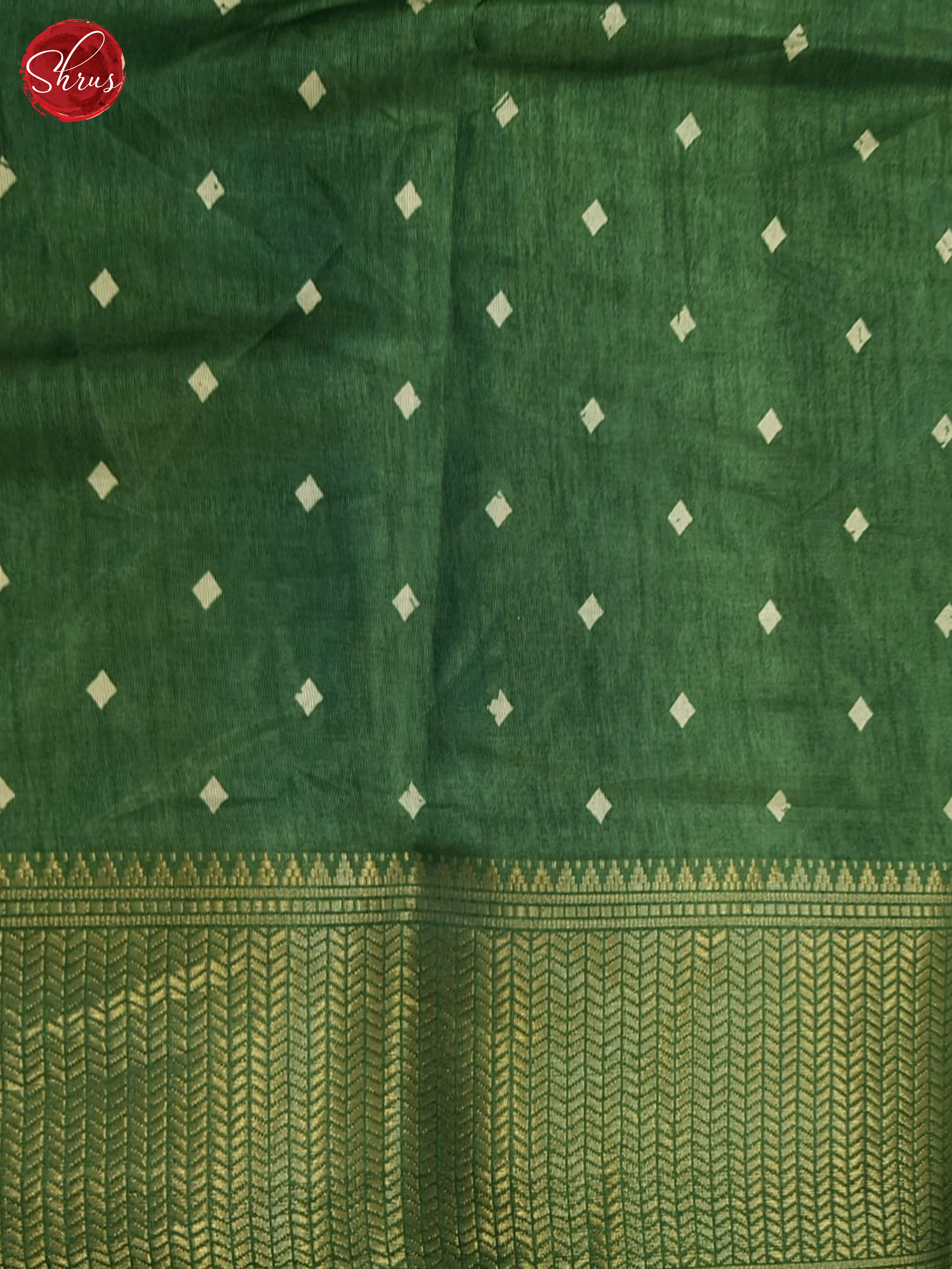 Green(Single Tone) - Semi Crepe Saree - Shop on ShrusEternity.com