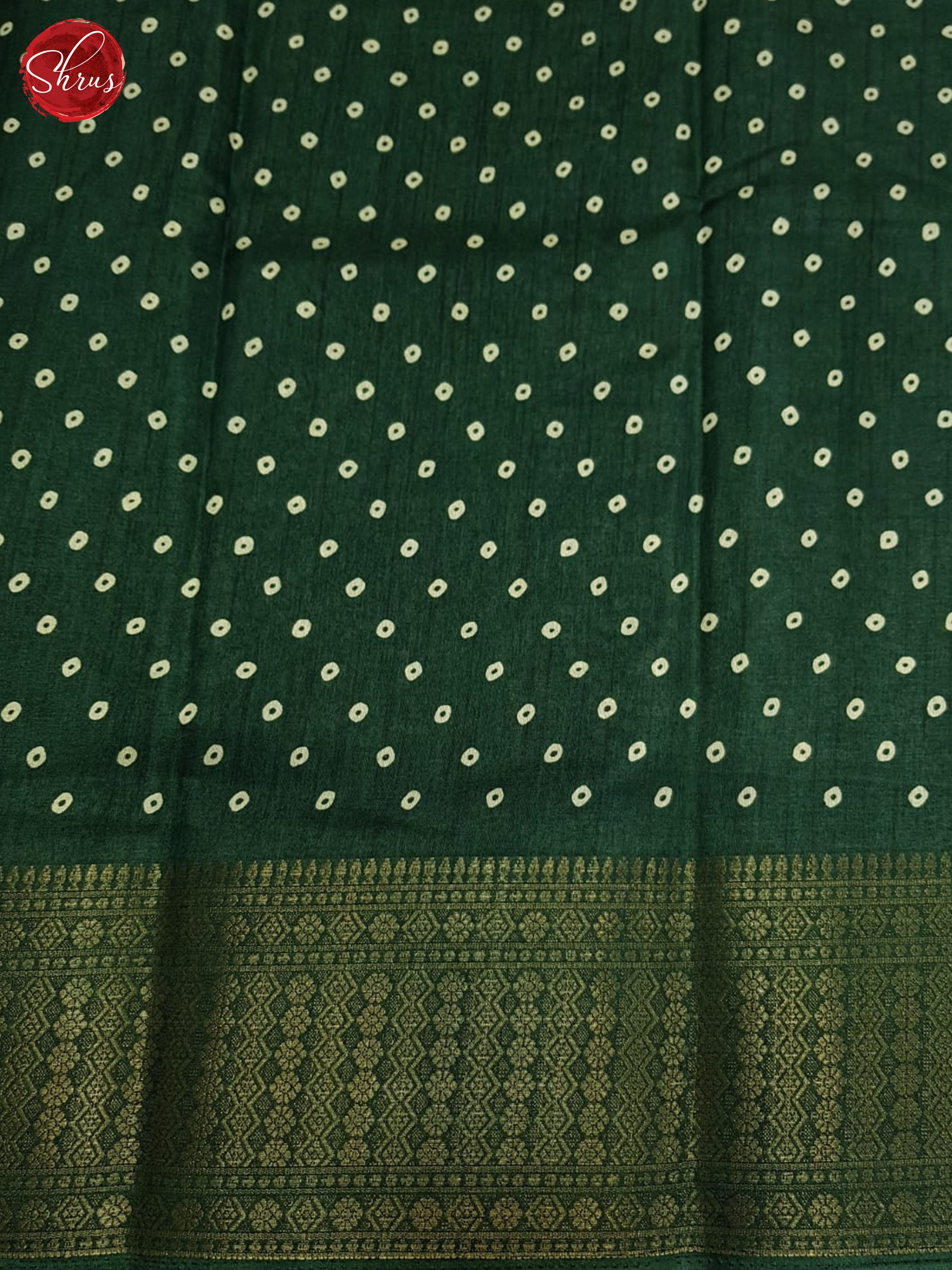 Green(single tone)- Semi crepe saree - Shop on ShrusEternity.com