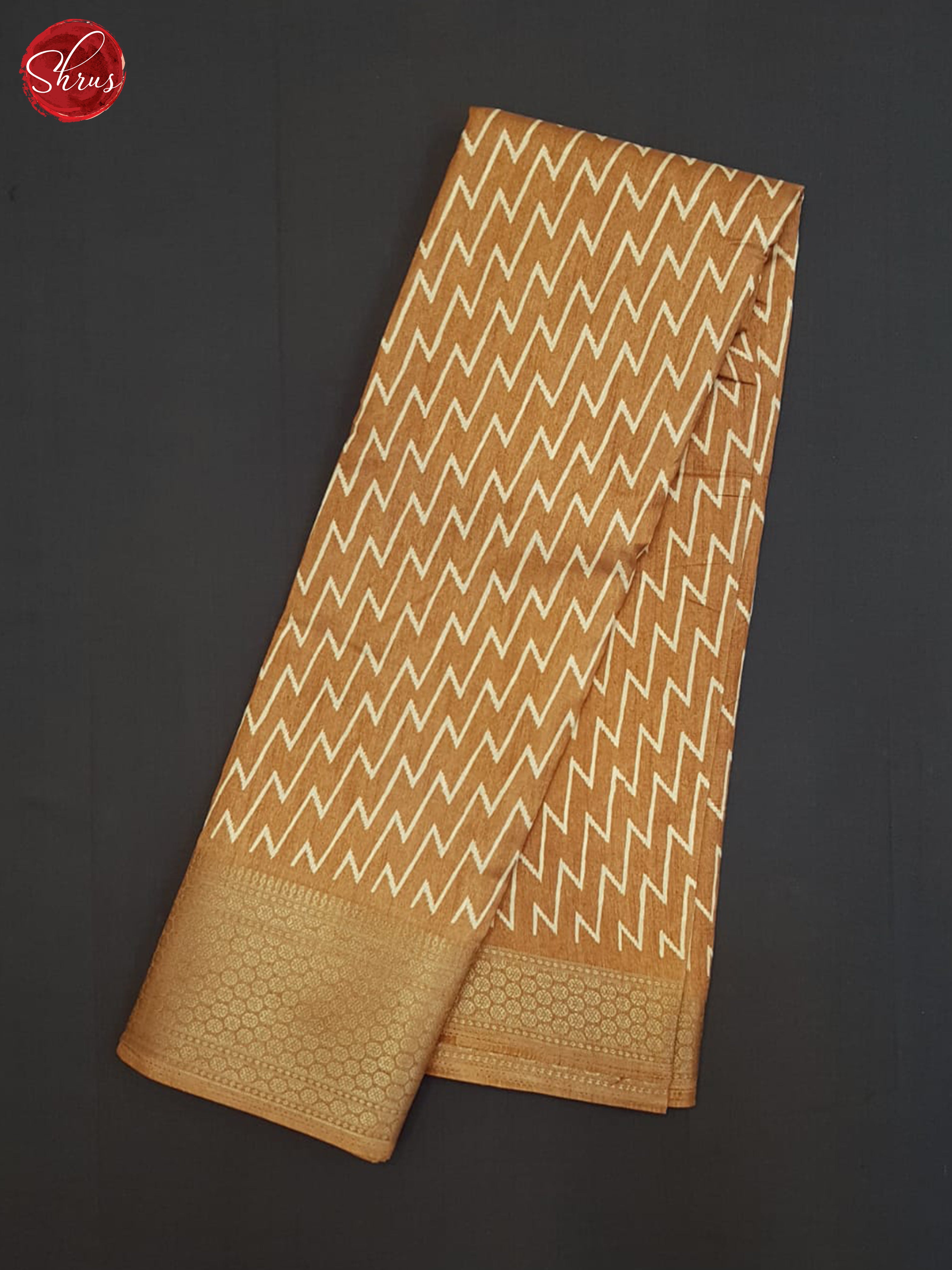 Brown(single tone)-Semi crepe Saree - Shop on ShrusEternity.com