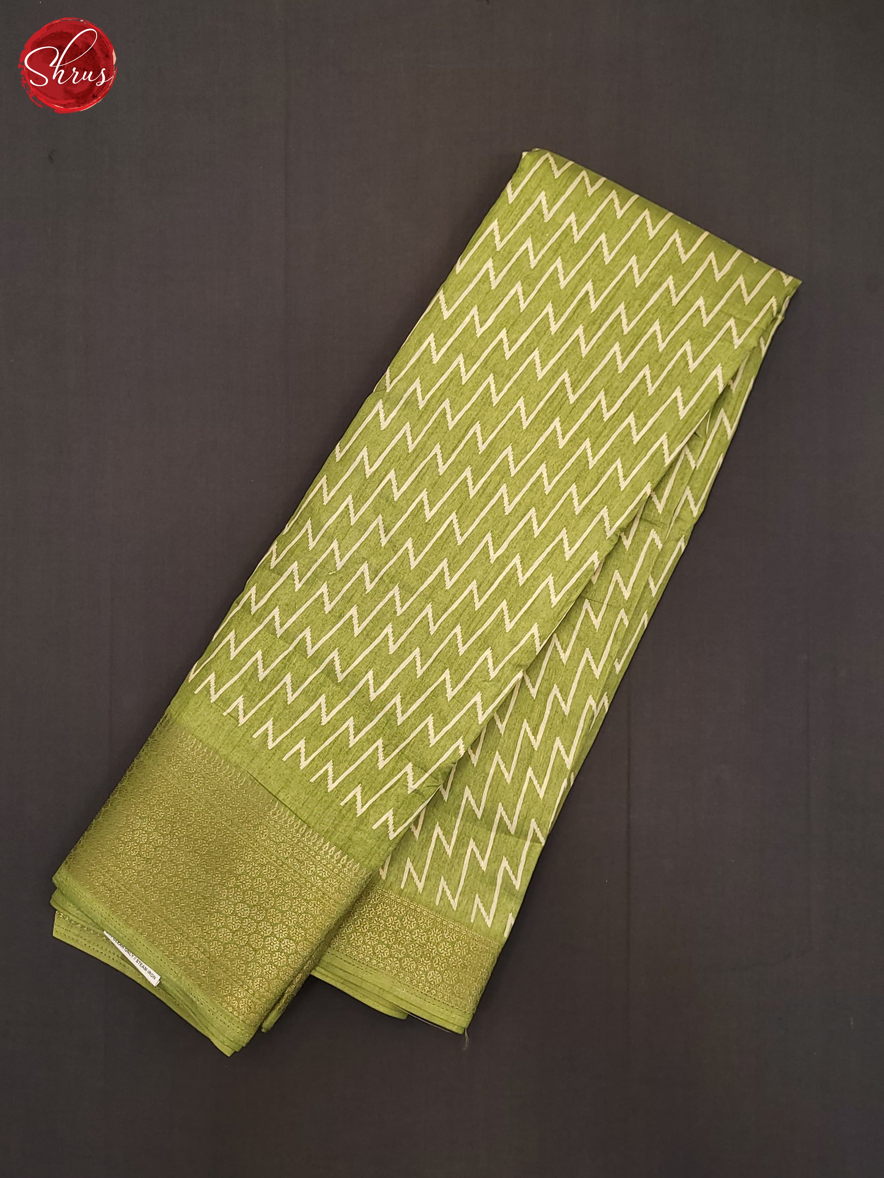 Green(Single Tone) - Semi Crepe  Saree - Shop on ShrusEternity.com