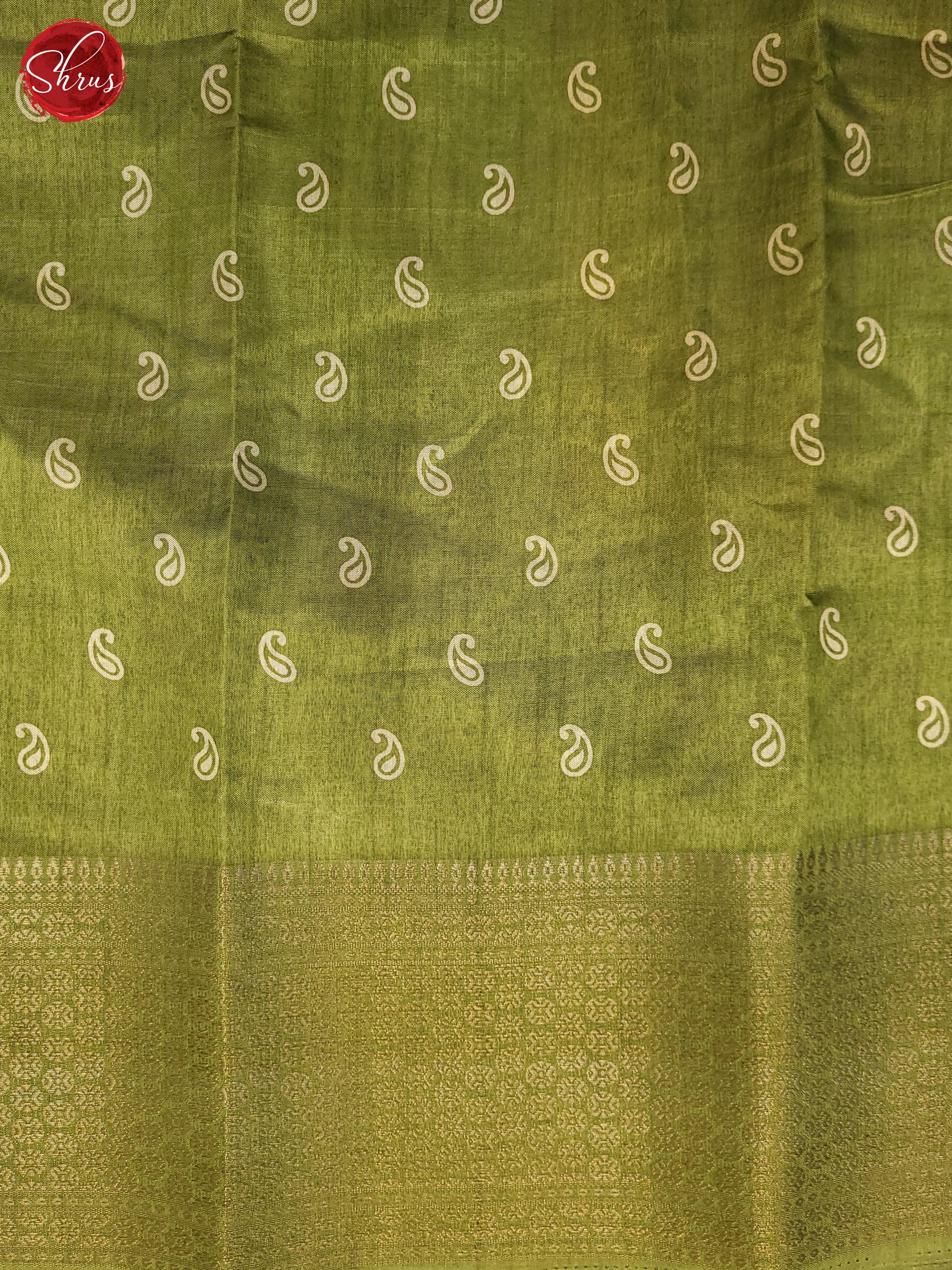 Green(Single Tone) - Semi Crepe  Saree - Shop on ShrusEternity.com