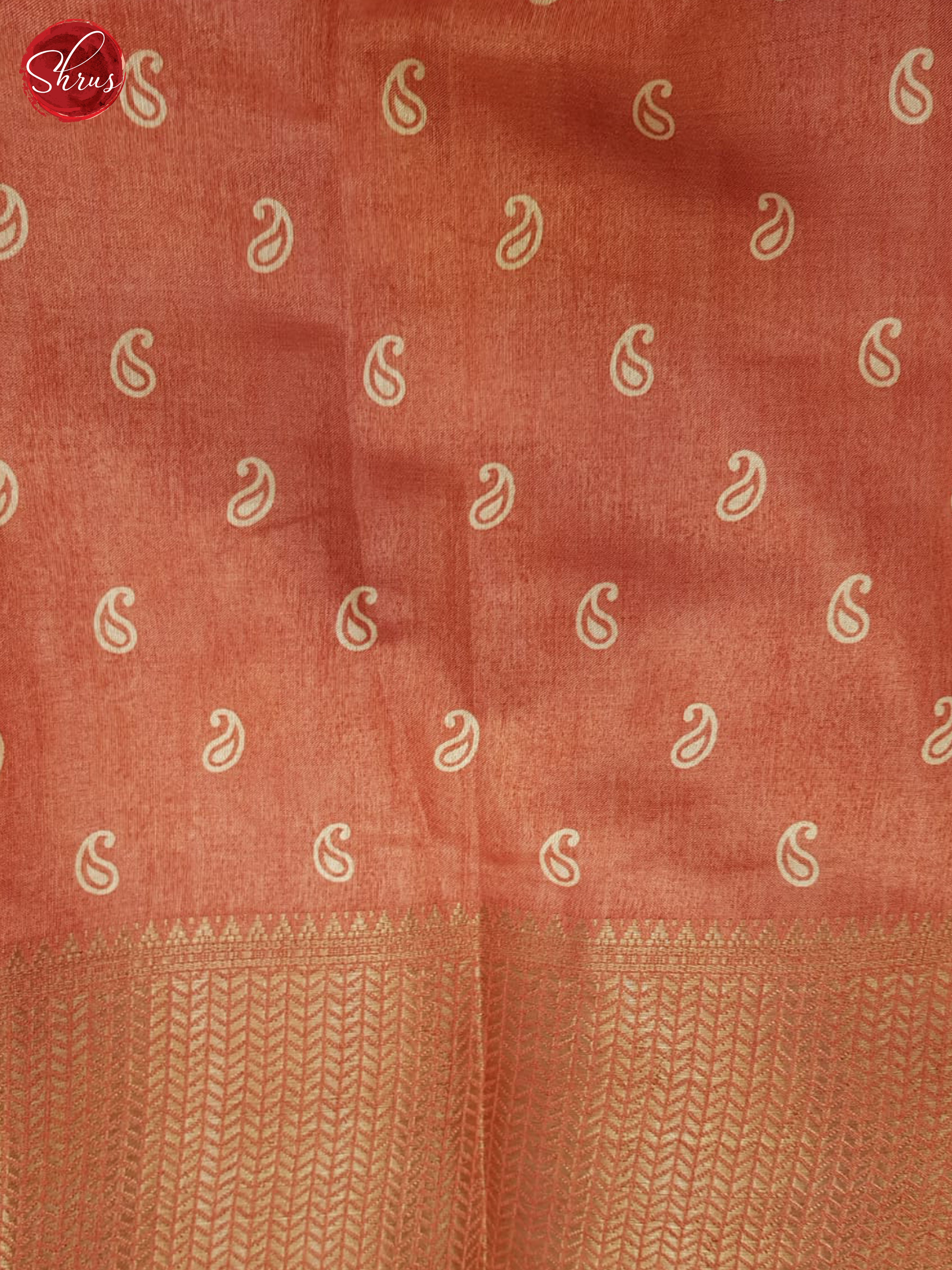 Peachish Pink (Single Tone)- Semi Crepe Saree - Shop on ShrusEternity.com