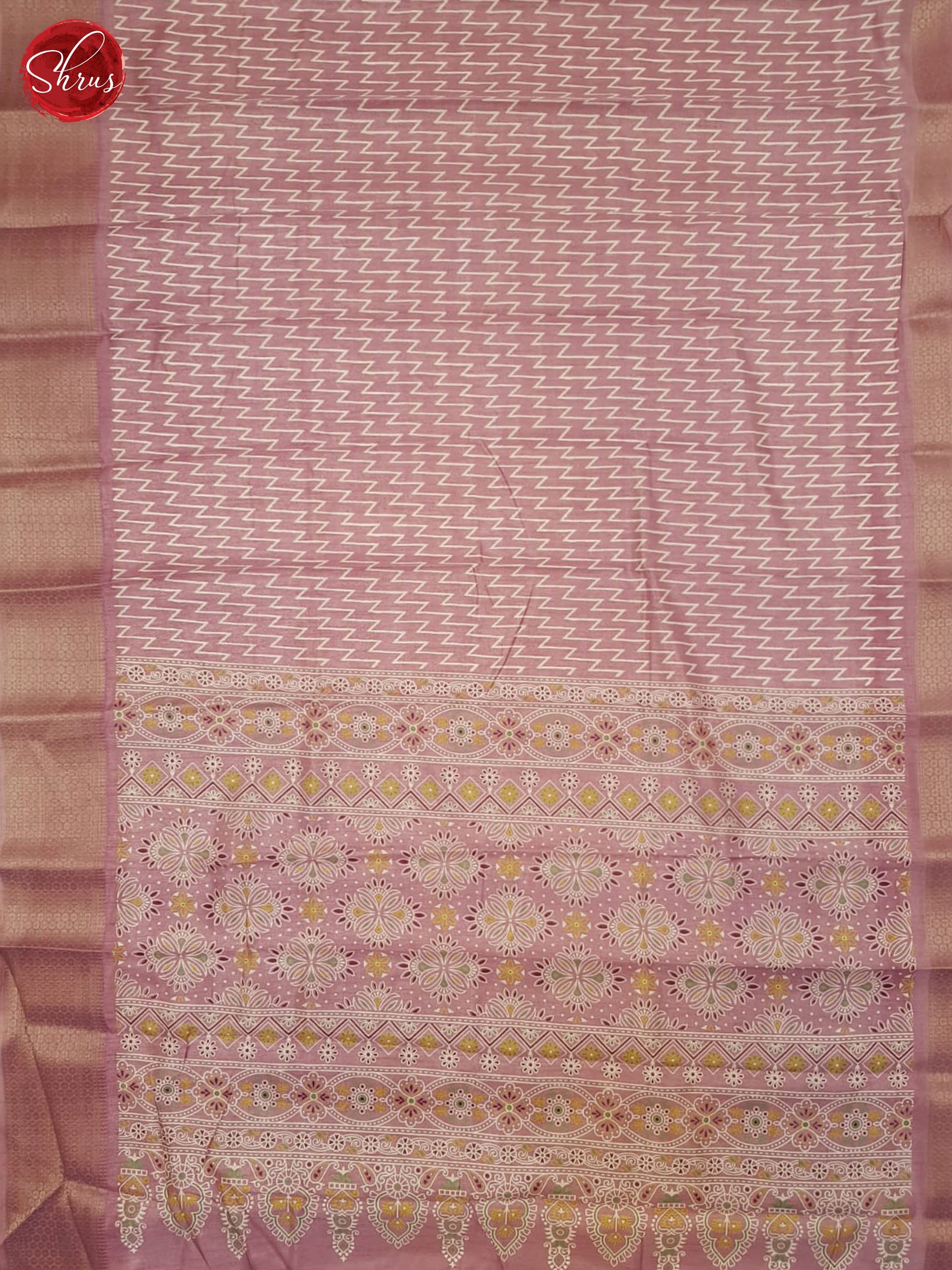 Dusty Pink(Single Tone) - Semi Crepe Saree - Shop on ShrusEternity.com