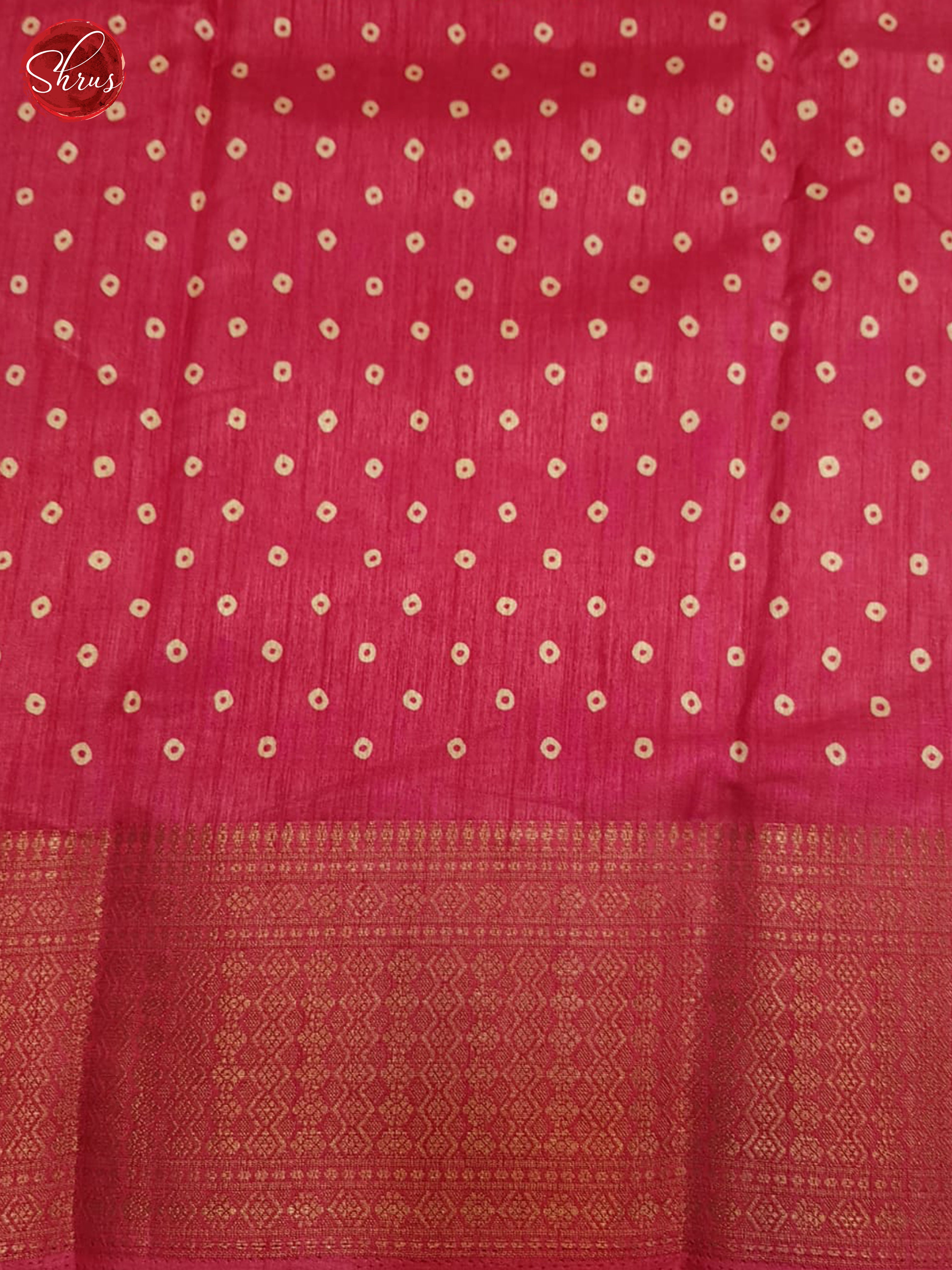 Pink(single toe)-Semi crepe saree - Shop on ShrusEternity.com