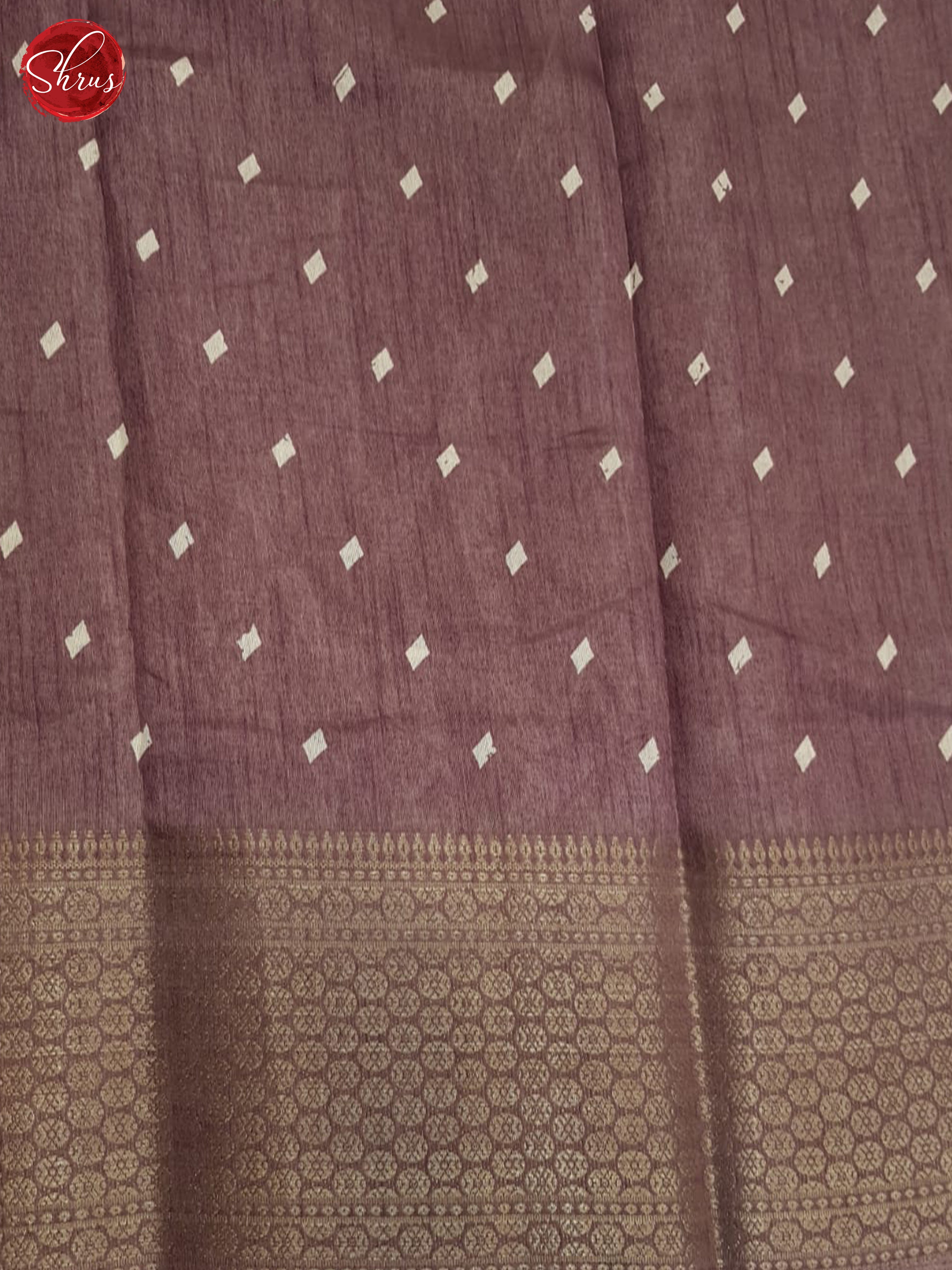 Dusty Dark Onion Pink - Semi Crepe Saree - Shop on ShrusEternity.com