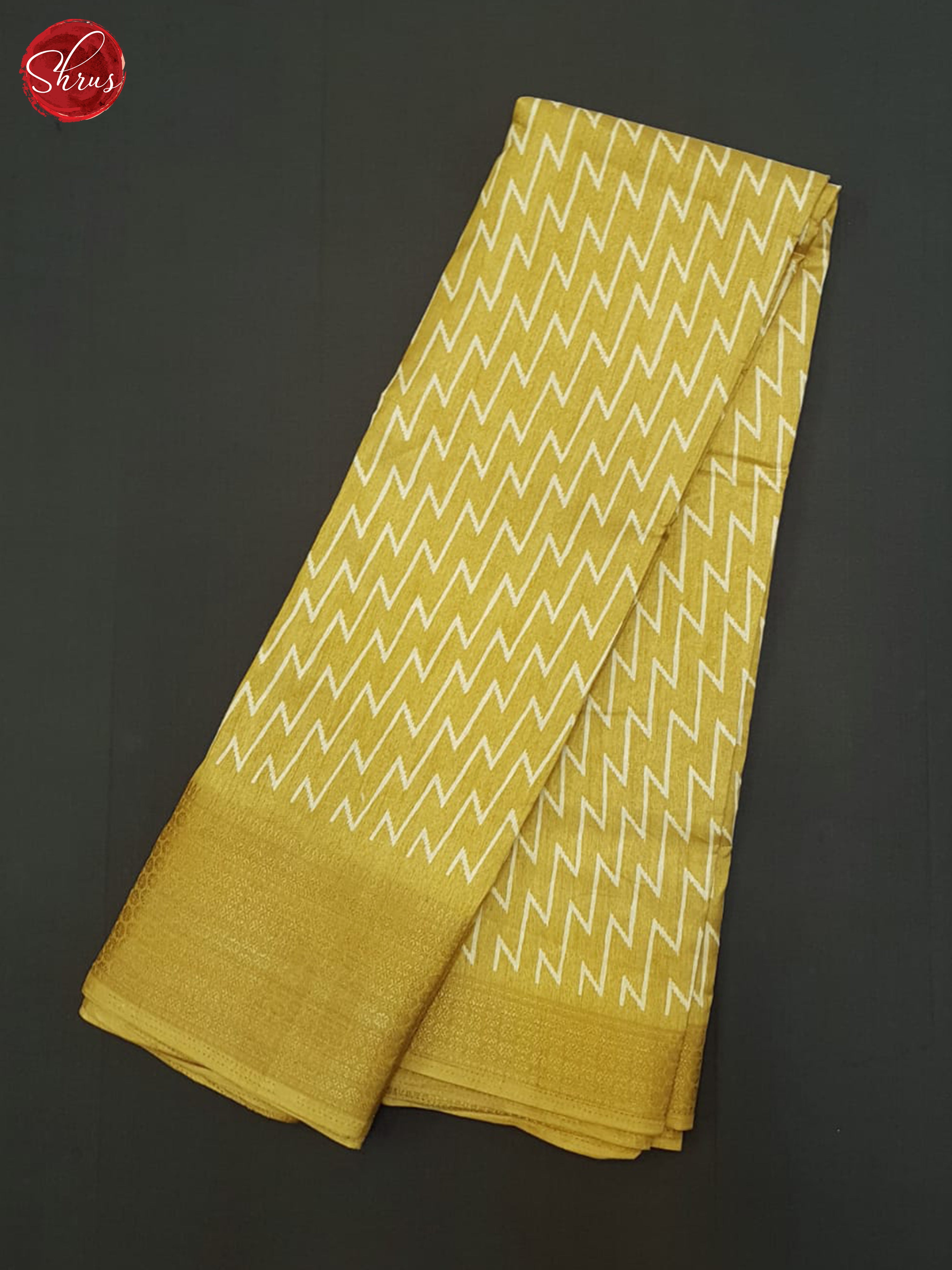 Yellow(Single Tone) - Semi Crepe Saree - Shop on ShrusEternity.com