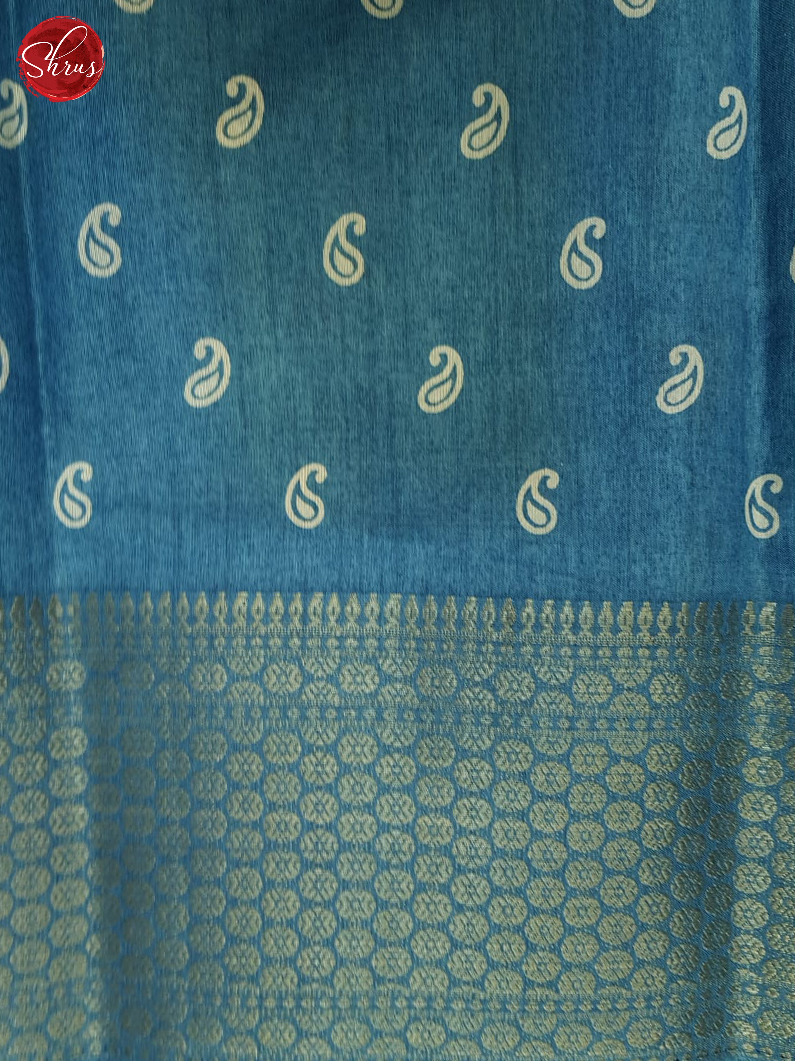 Blue(Single Tone) - Semi Crepe Saree - Shop on ShrusEternity.com