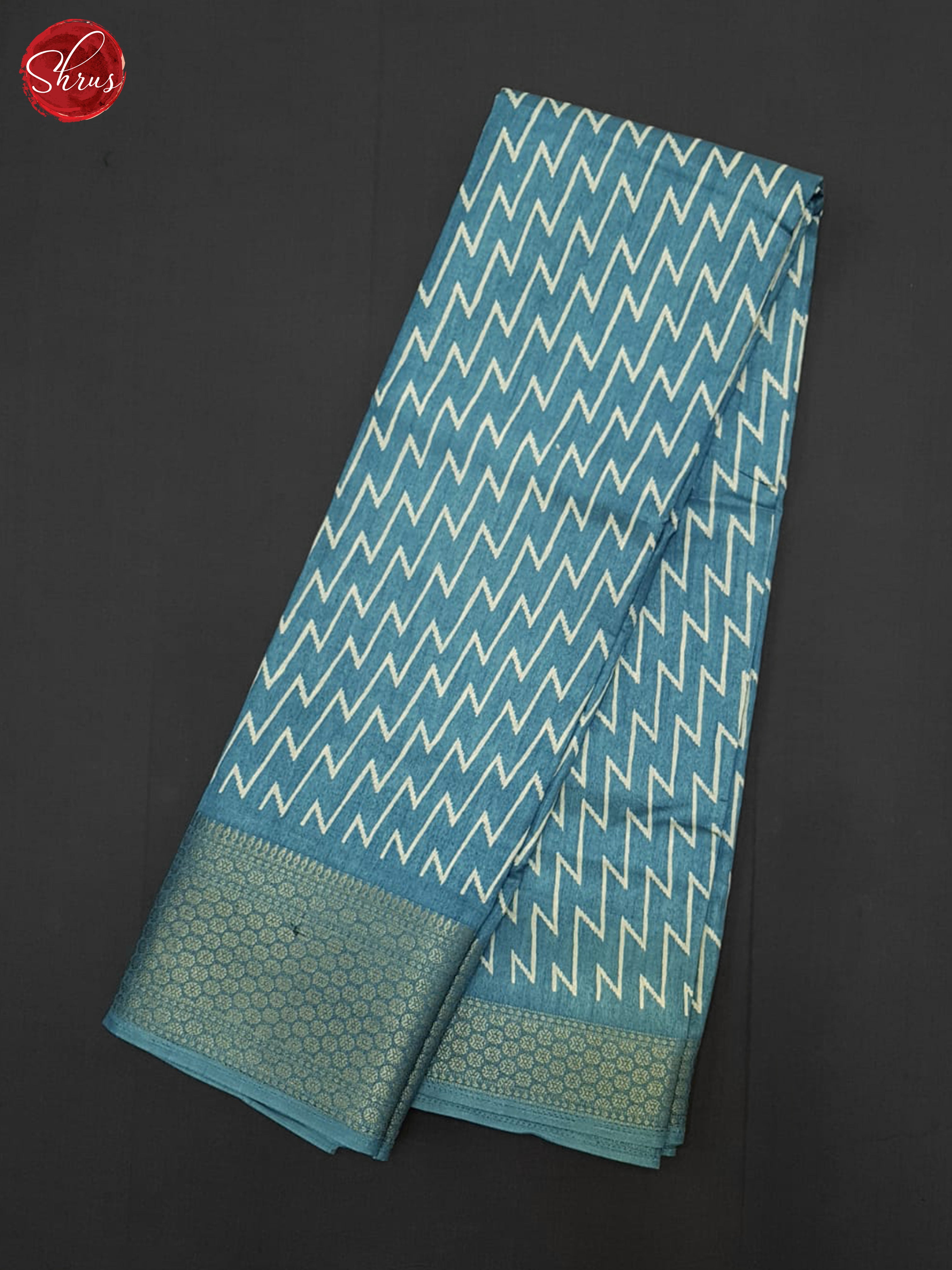 Blue(Single Tone) - Semi Crepe Saree - Shop on ShrusEternity.com