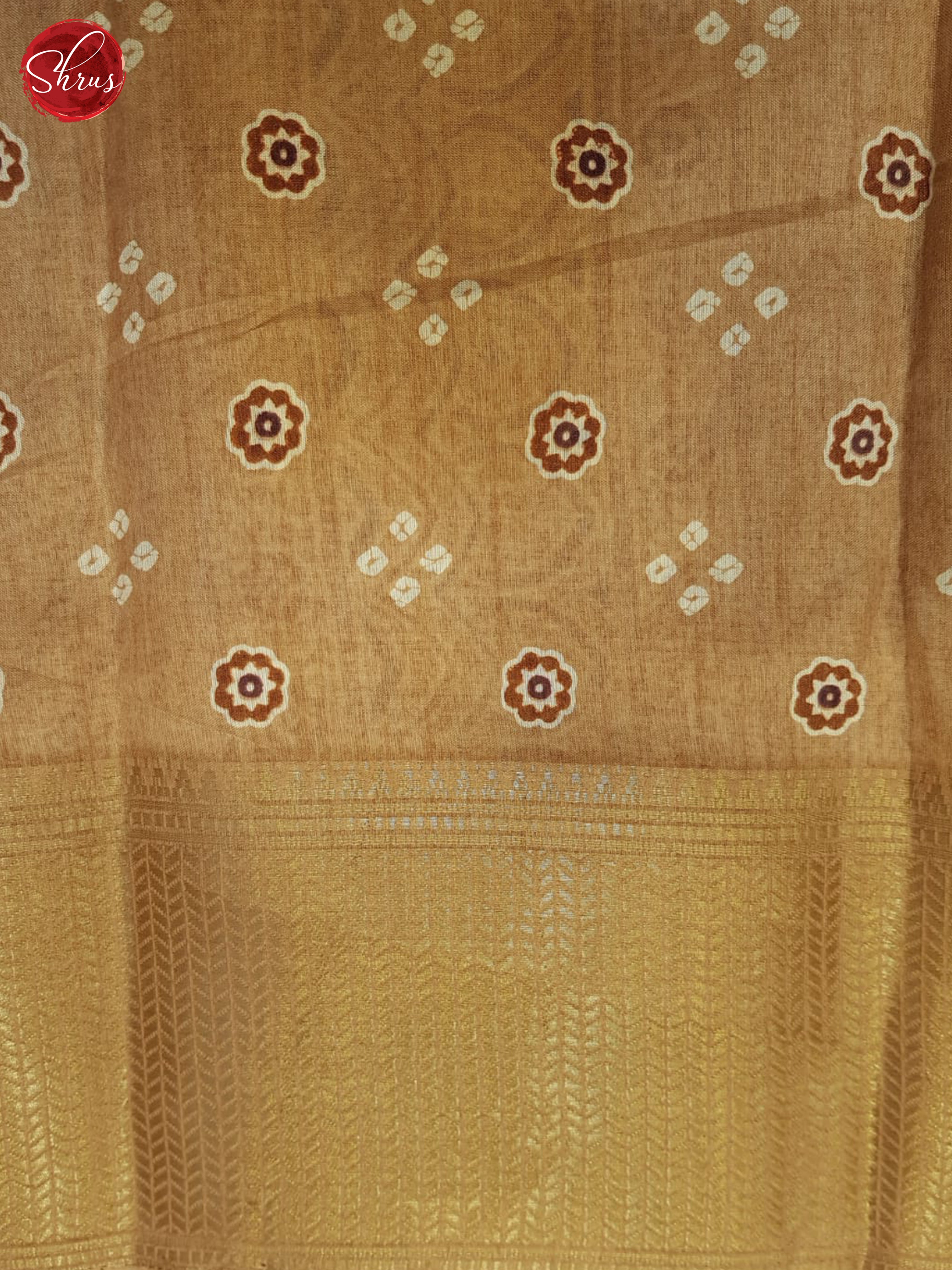 Brown(Single Tone) - Semi Crepe Saree - Shop on ShrusEternity.com