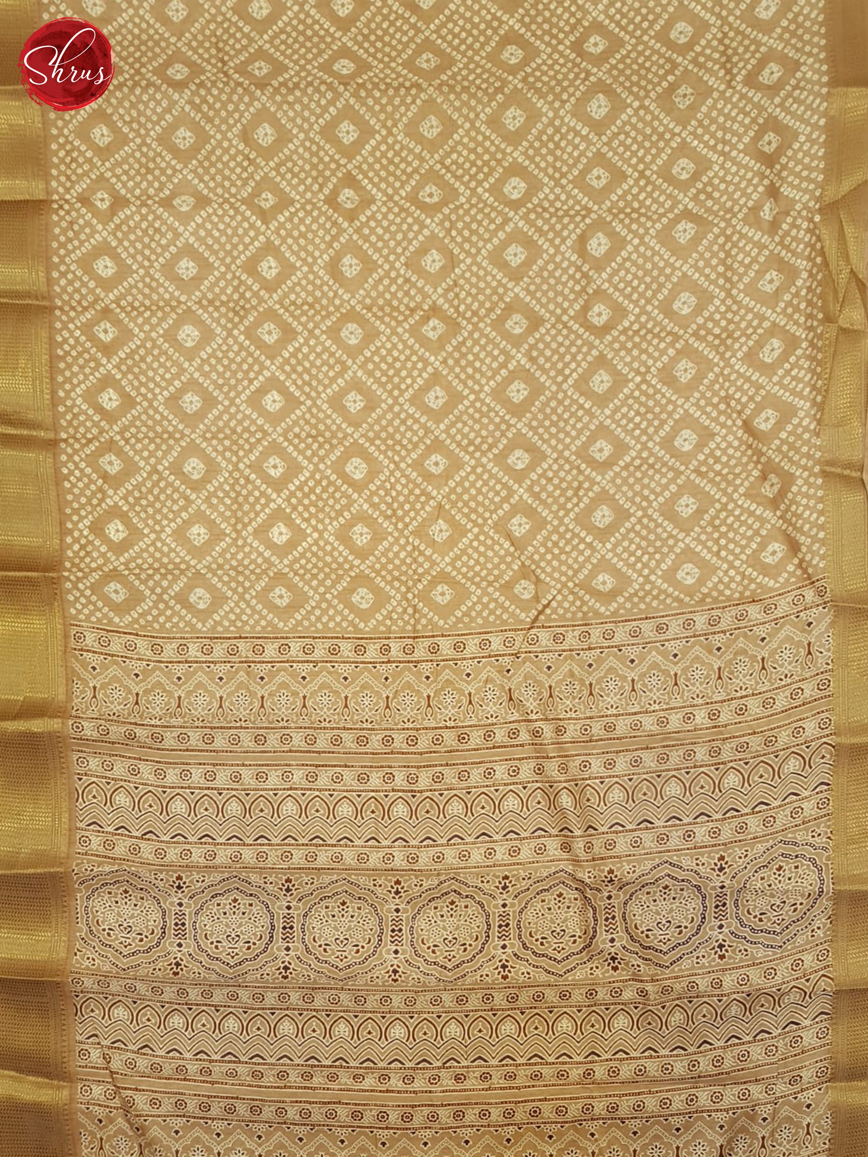 Brown(Single Tone) - Semi Crepe Saree - Shop on ShrusEternity.com