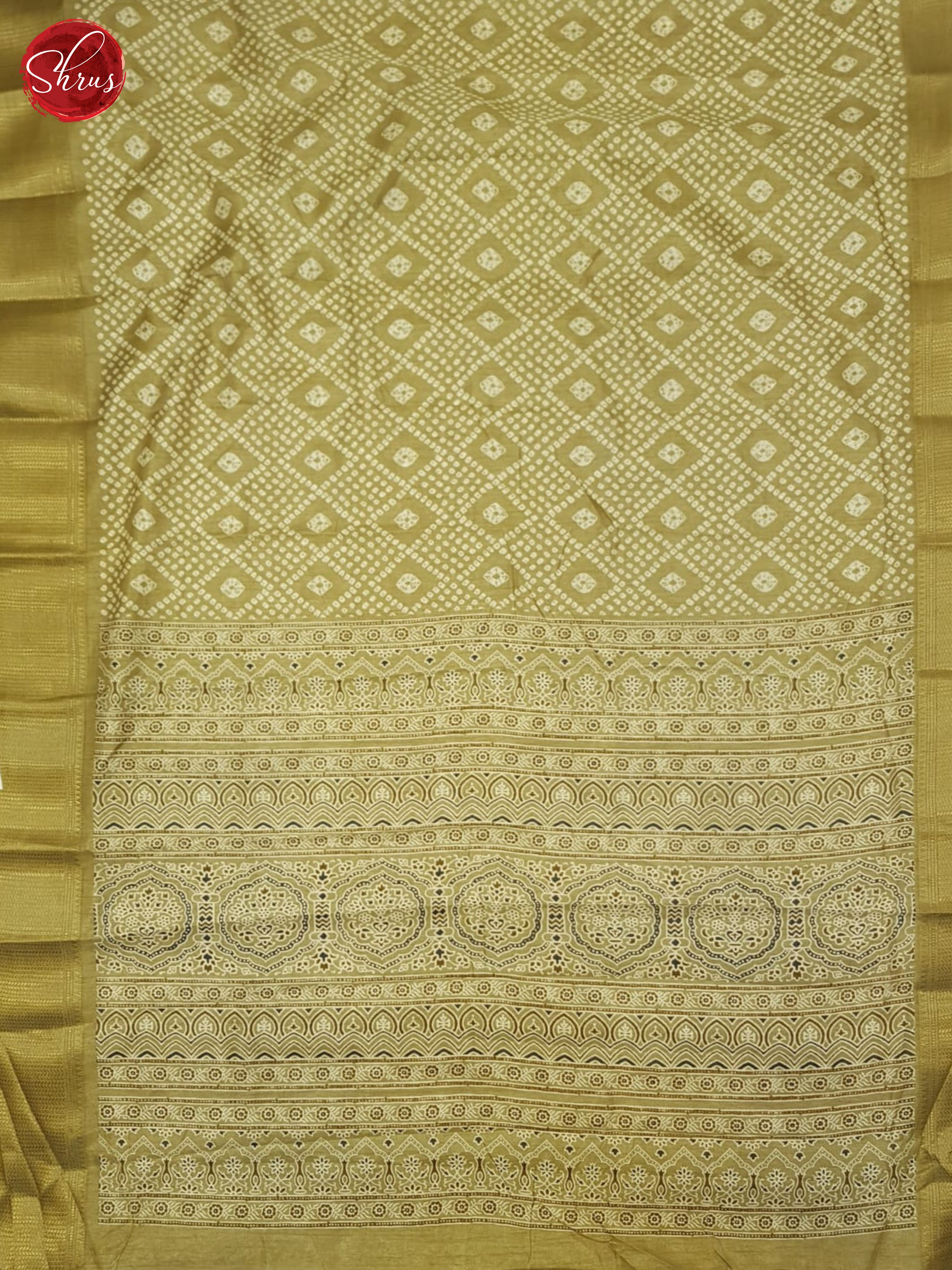 Light Brown(Single Tone) - Semi Crepe Saree - Shop on ShrusEternity.com