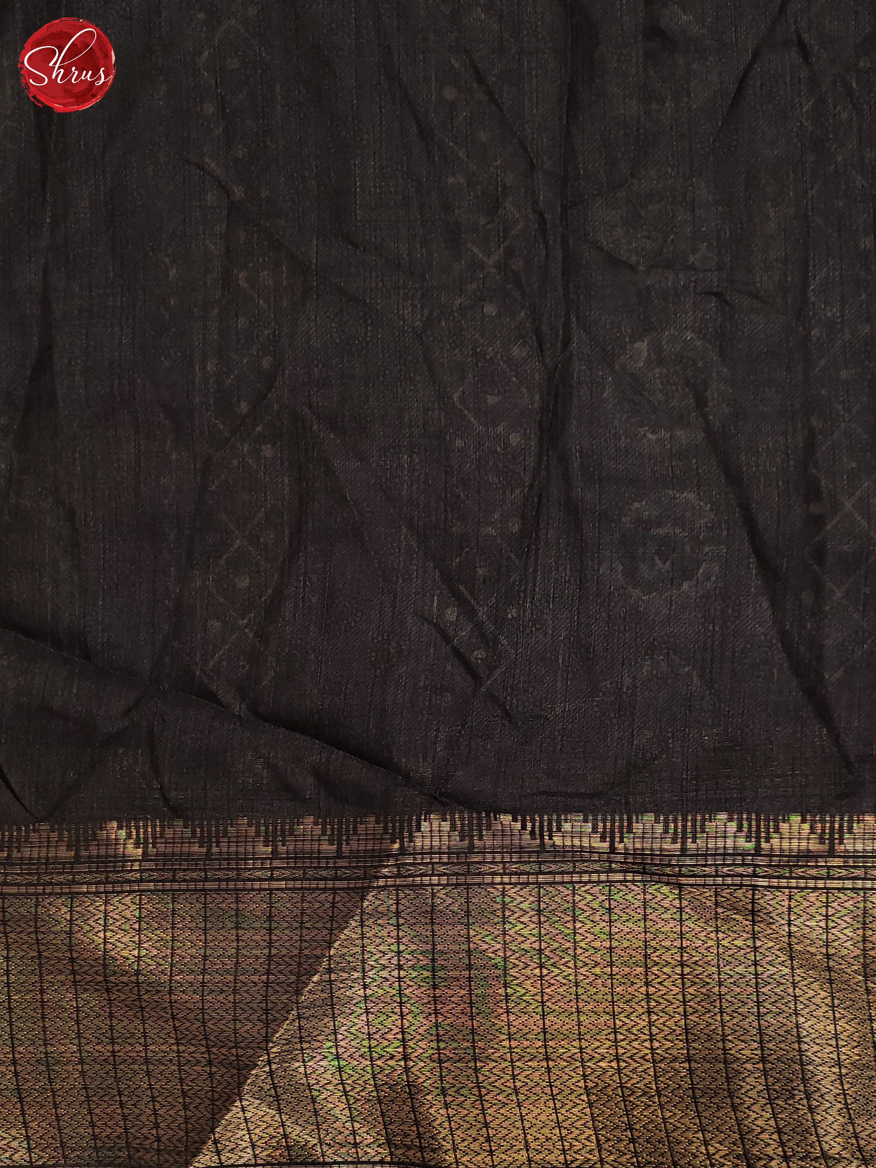 Black(Single Tone) - Semi Crepe Saree - Shop on ShrusEternity.com