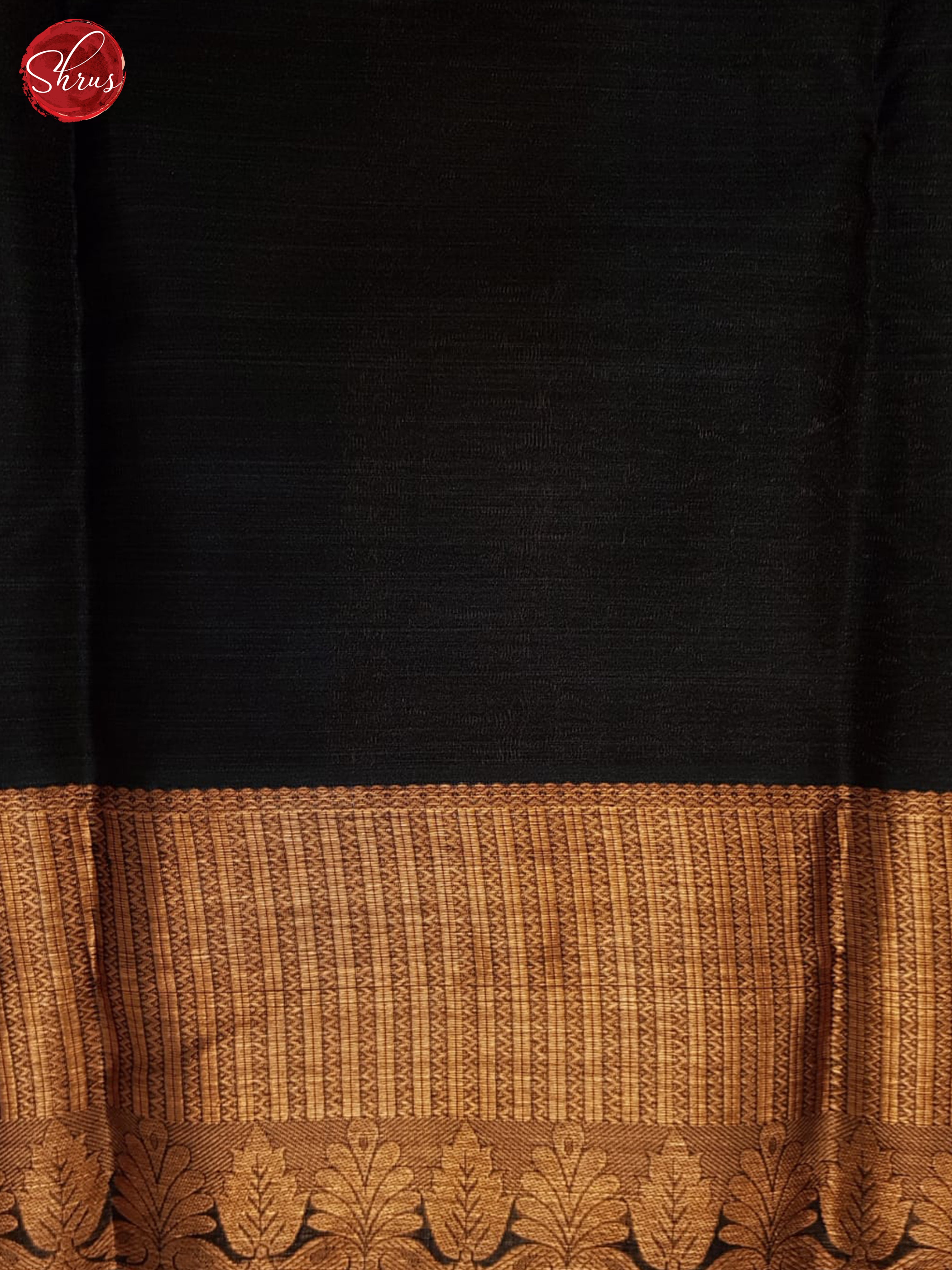 Black(Single Tone) - Kanchipuram-halfpure Saree - Shop on ShrusEternity.com