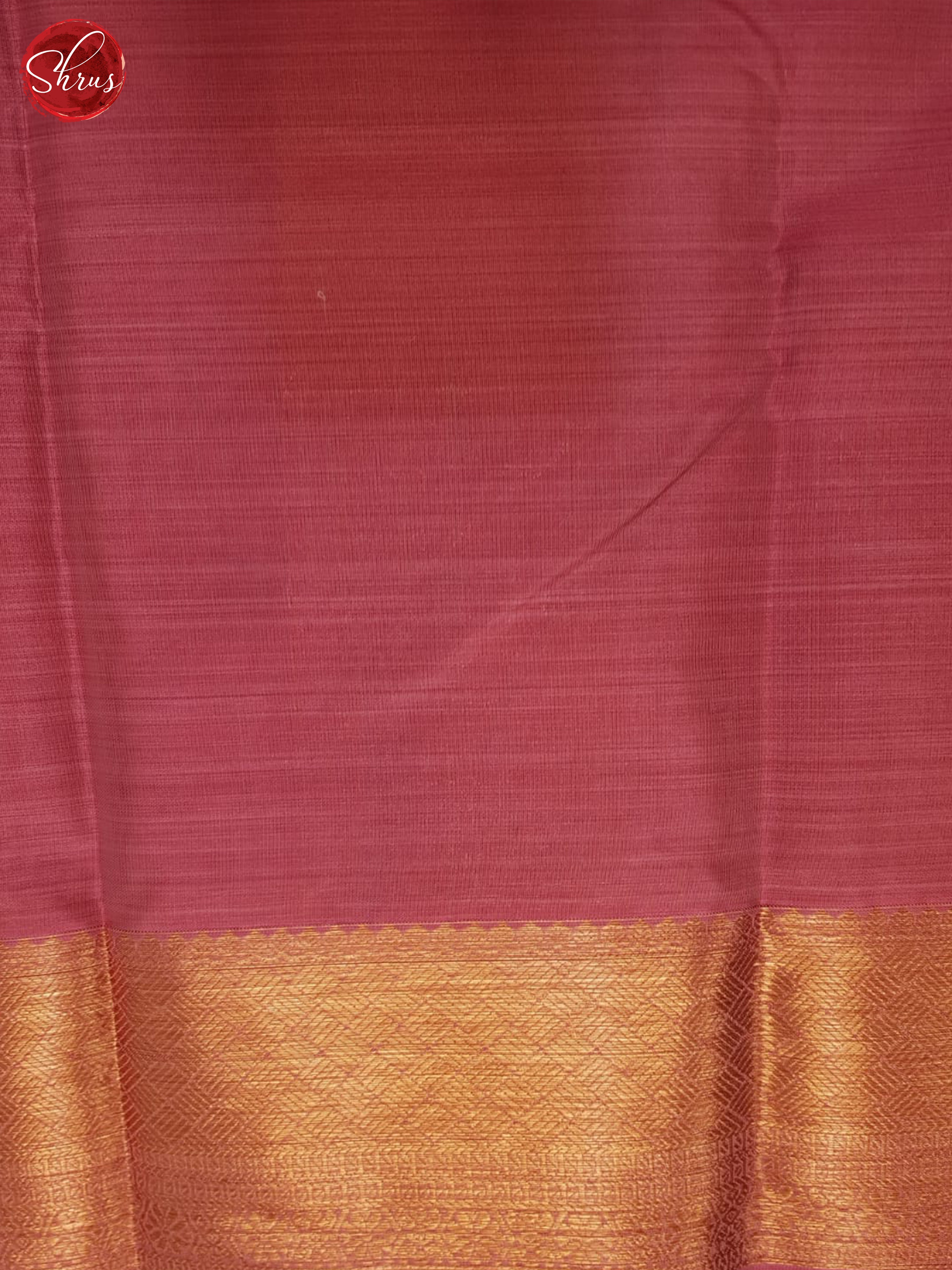 Pale Orange & Pink- Kanchipuram-halfpure Saree - Shop on ShrusEternity.com