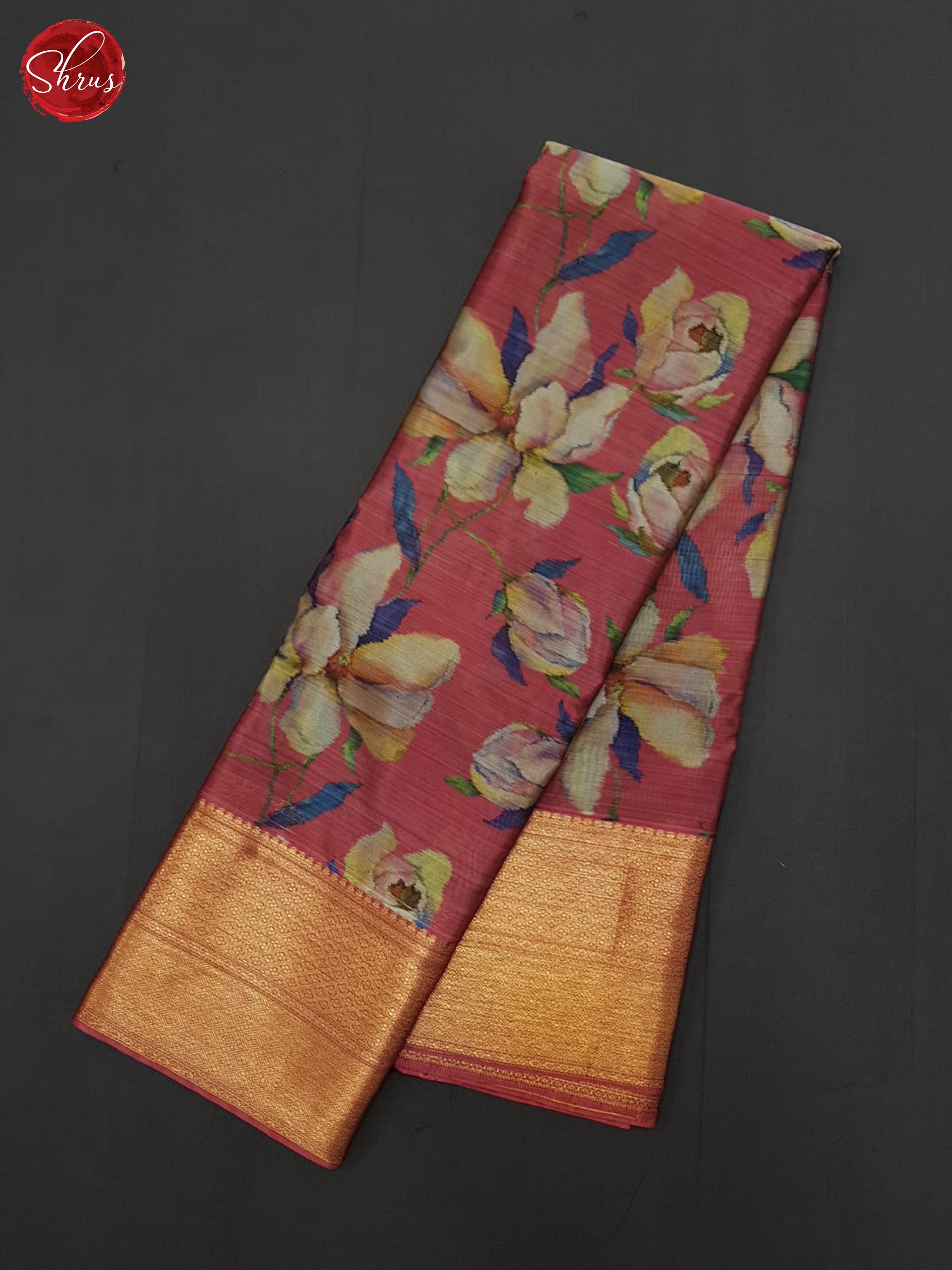 Majenta Pink (Single Tone)- Kanchipuram-halfpure Saree - Shop on ShrusEternity.com