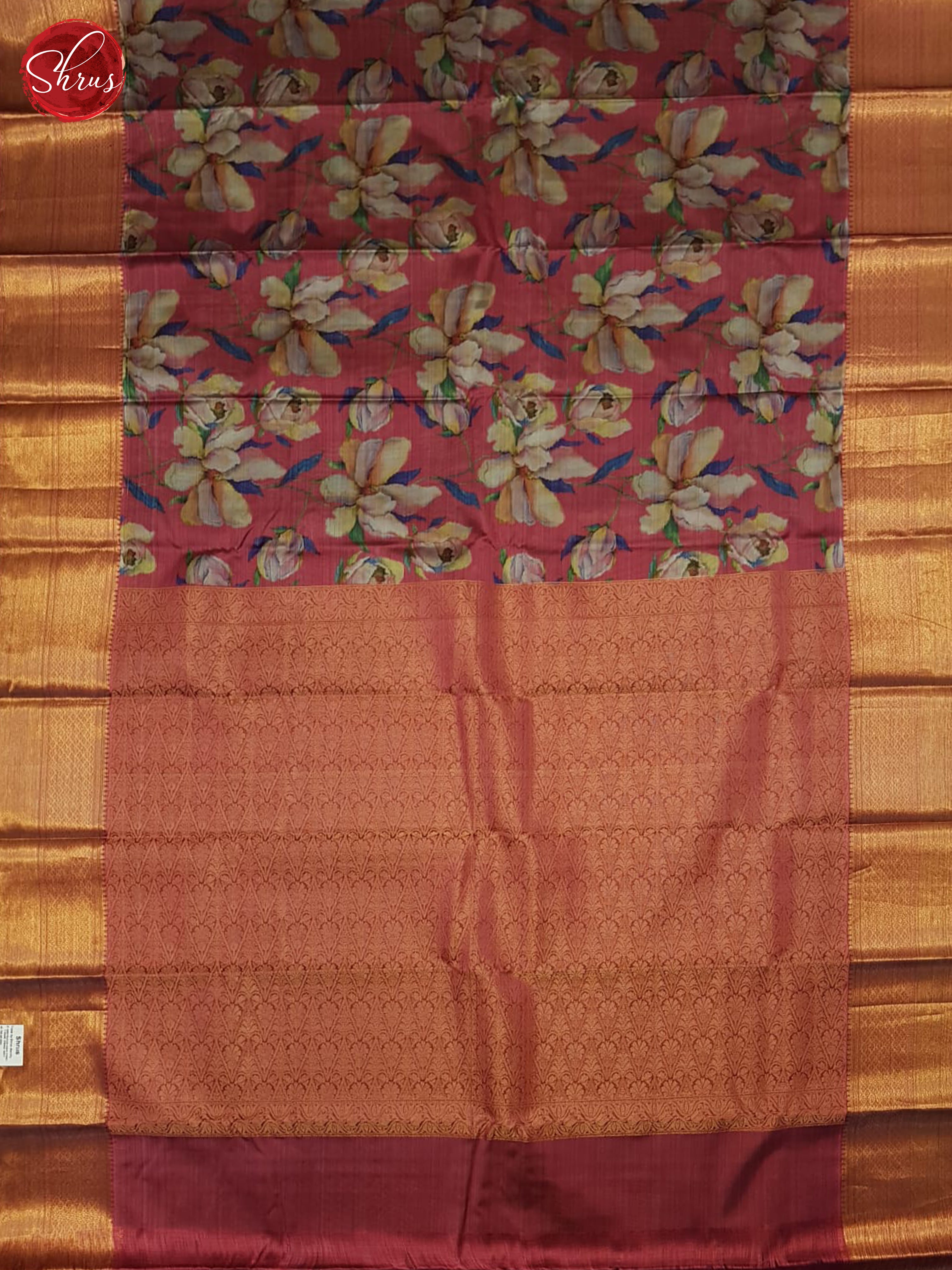 Majenta Pink (Single Tone)- Kanchipuram-halfpure Saree - Shop on ShrusEternity.com