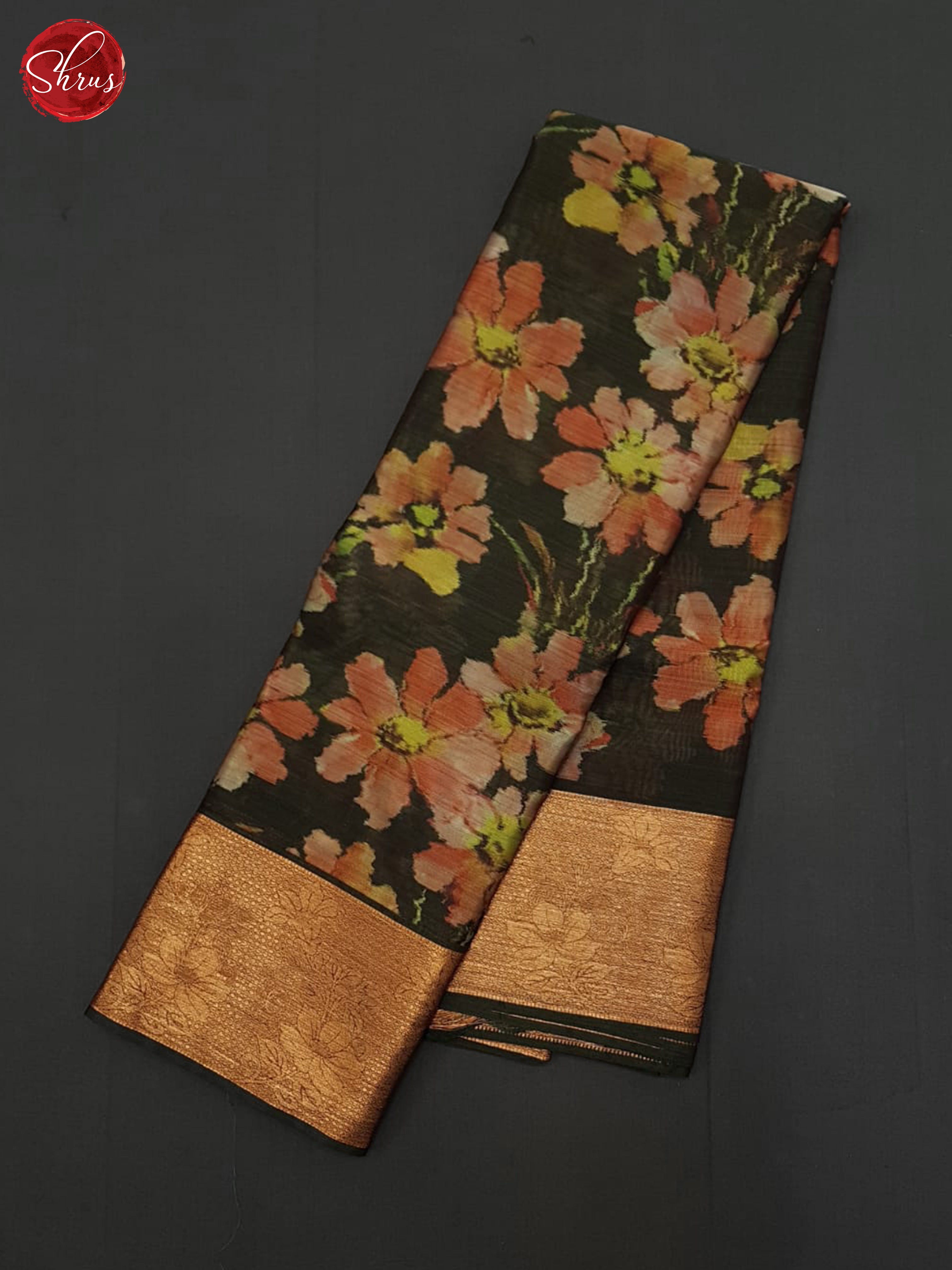 Green(Single Tone) - Kanchipuram-halfpure Saree - Shop on ShrusEternity.com