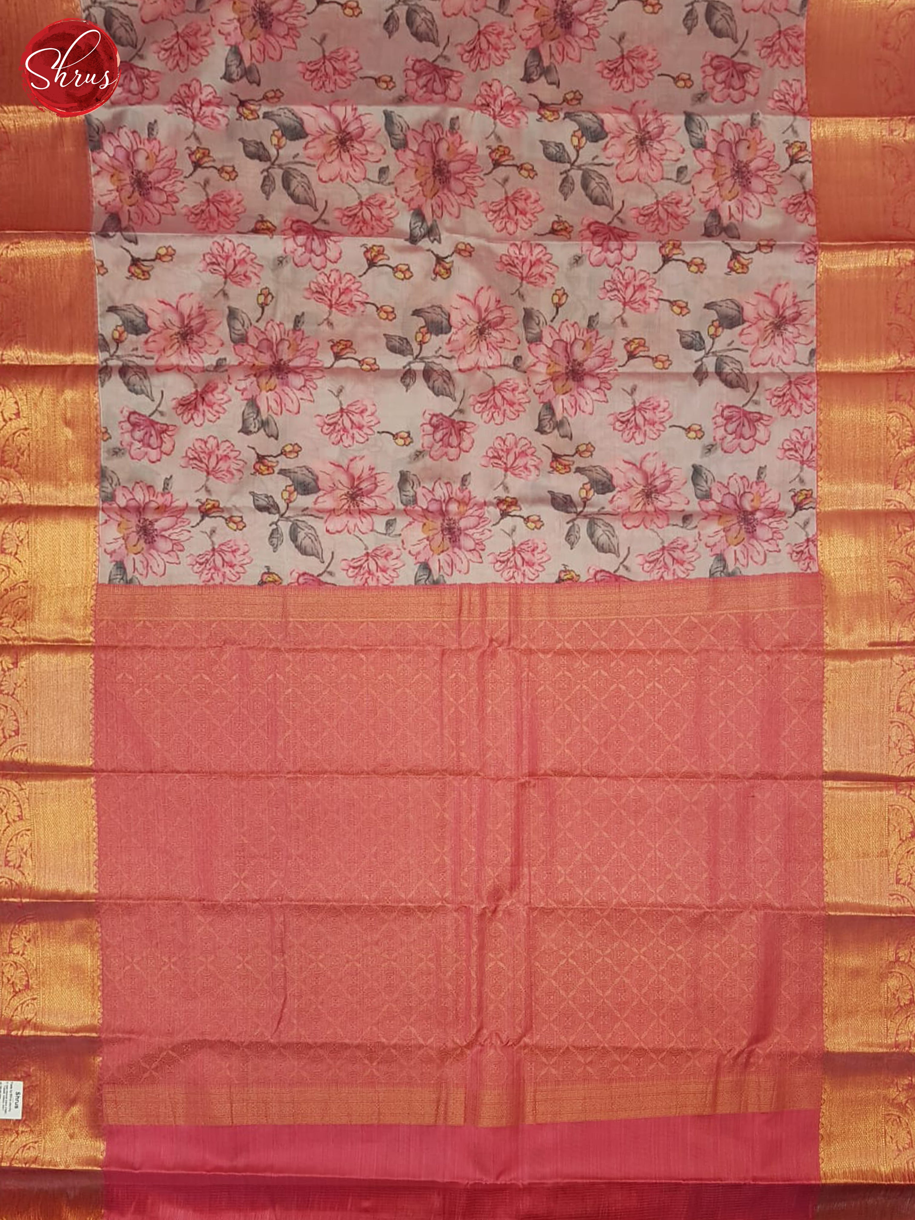 Onion Pink & Pink - Kanchipuram-halfpure Saree - Shop on ShrusEternity.com