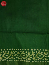 Black & Green - Bhatik Saree - Shop on ShrusEternity.com