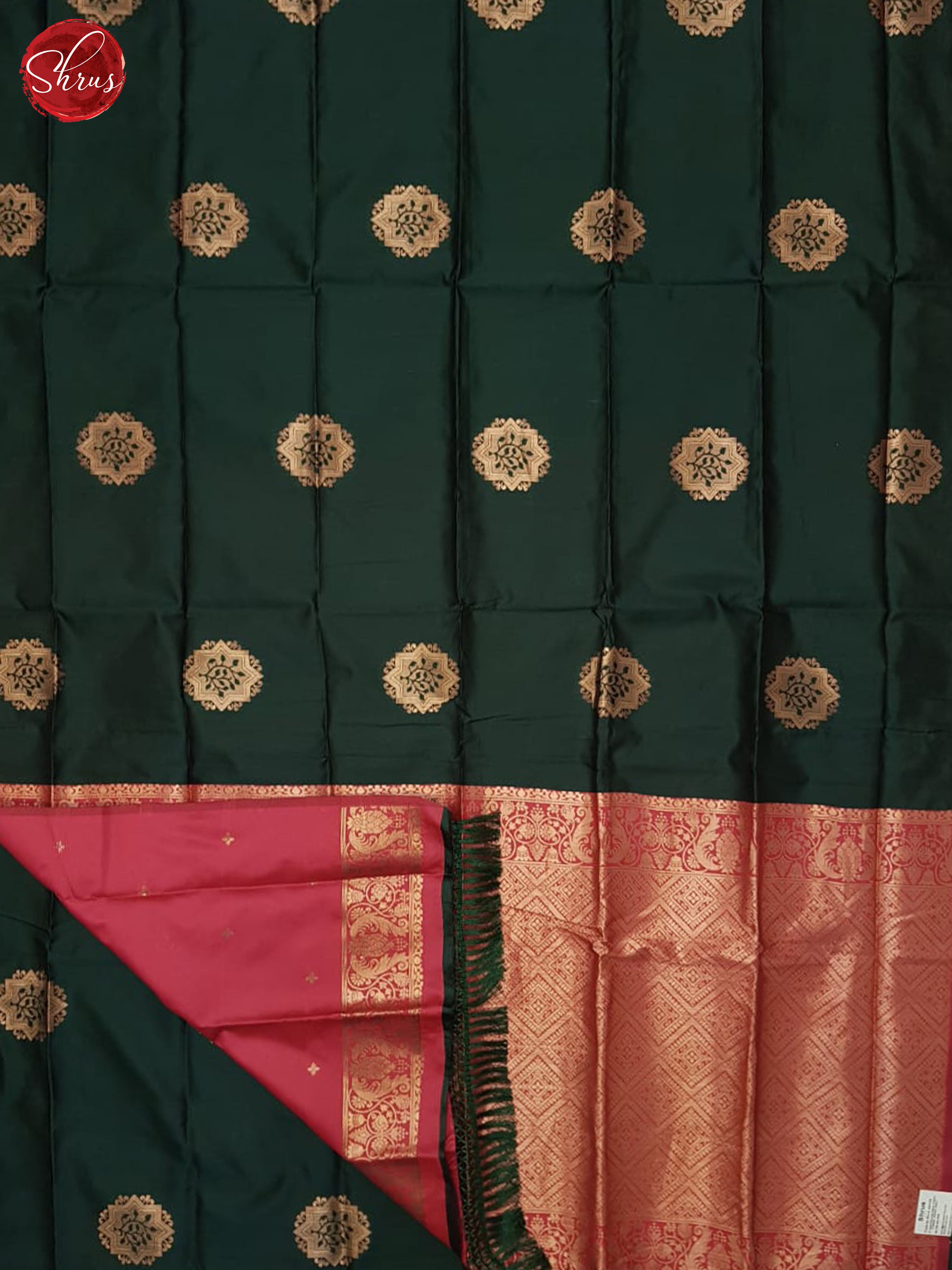 Green and Pink - Semi Softsilk Saree - Shop on ShrusEternity.com