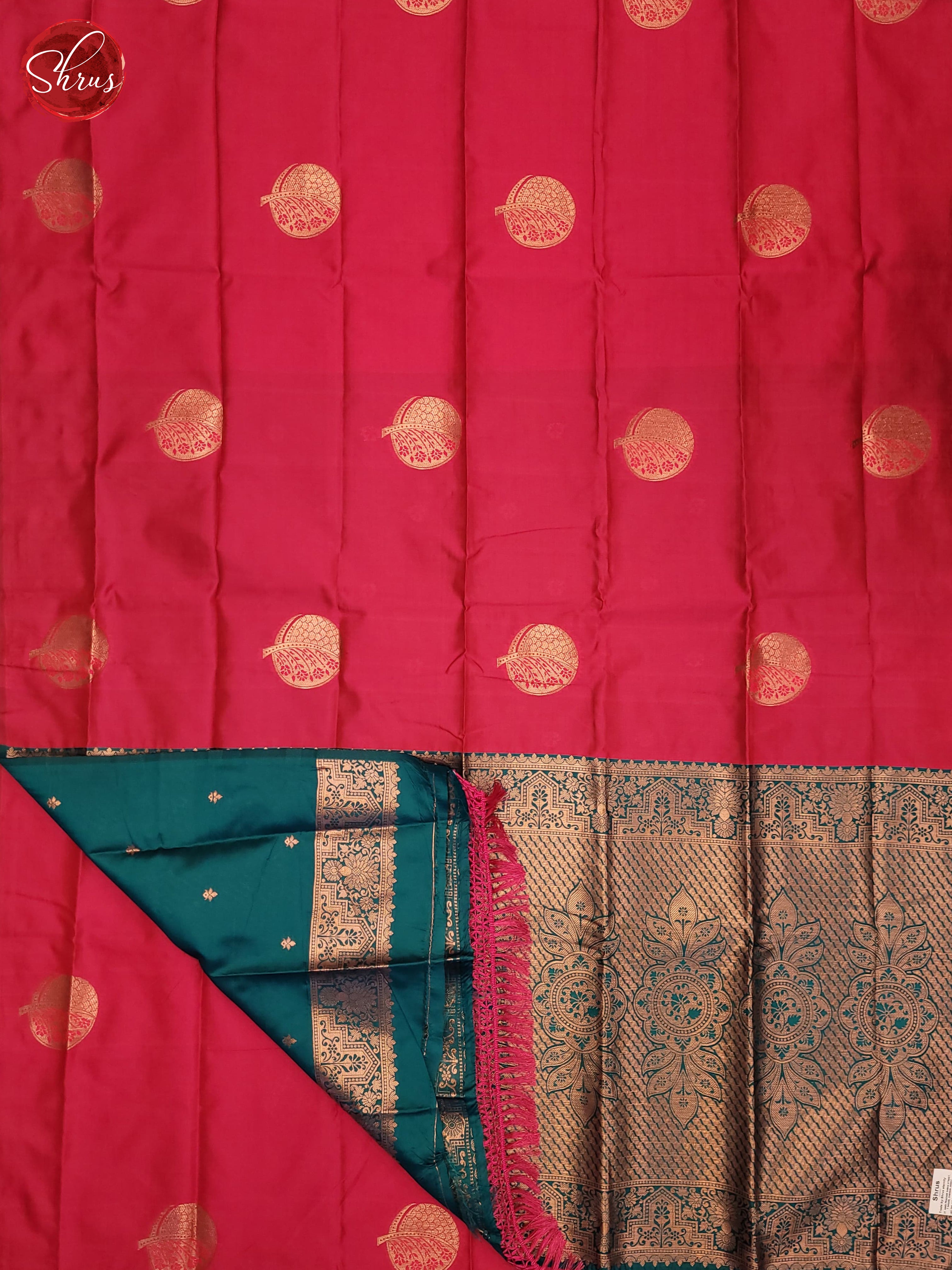 Pink & Blue - Semi Softsilk Saree - Shop on ShrusEternity.com