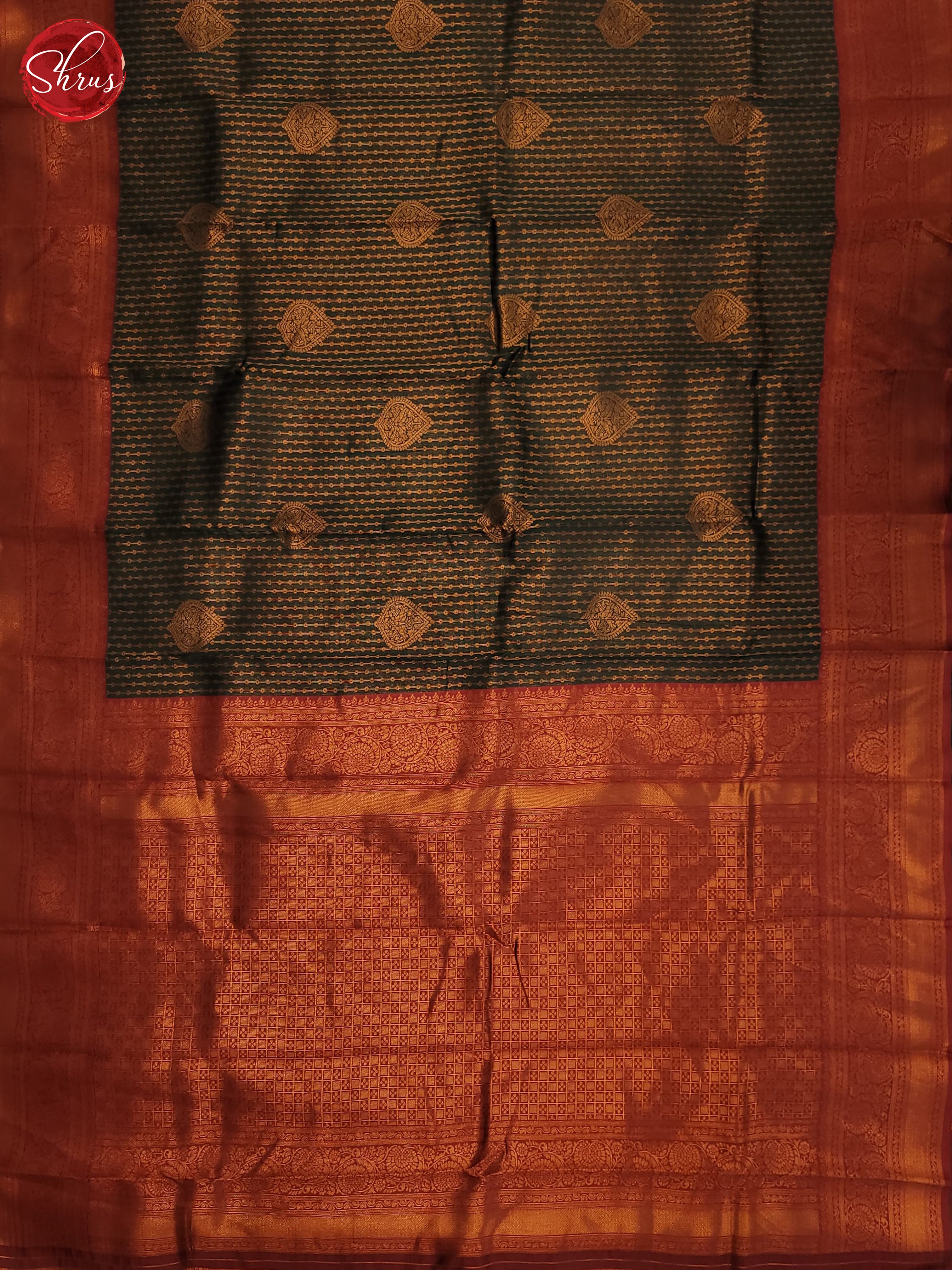 BJS22355 - Semi Kanchipuram Saree - Shop on ShrusEternity.com