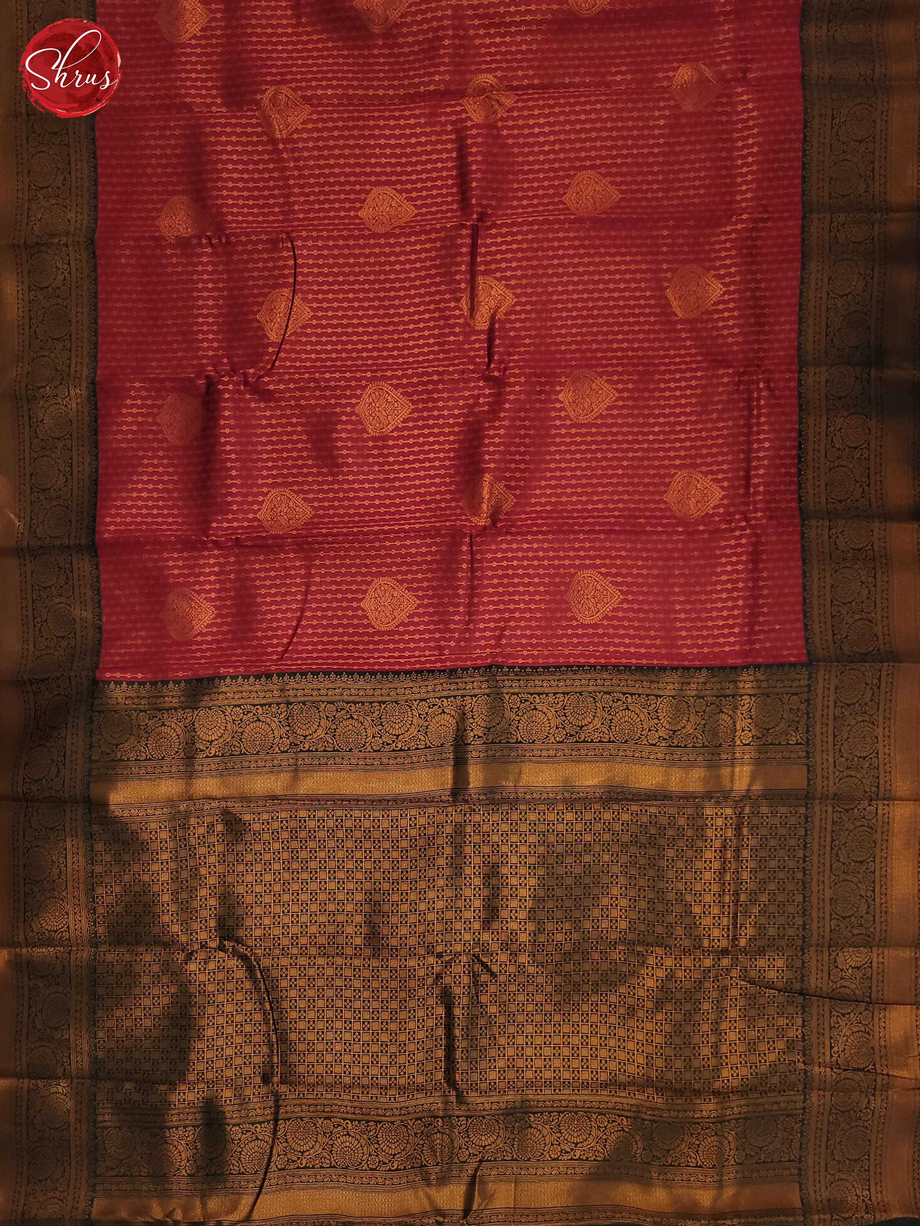 BJS22360 - Semi Kanchipuram Saree - Shop on ShrusEternity.com