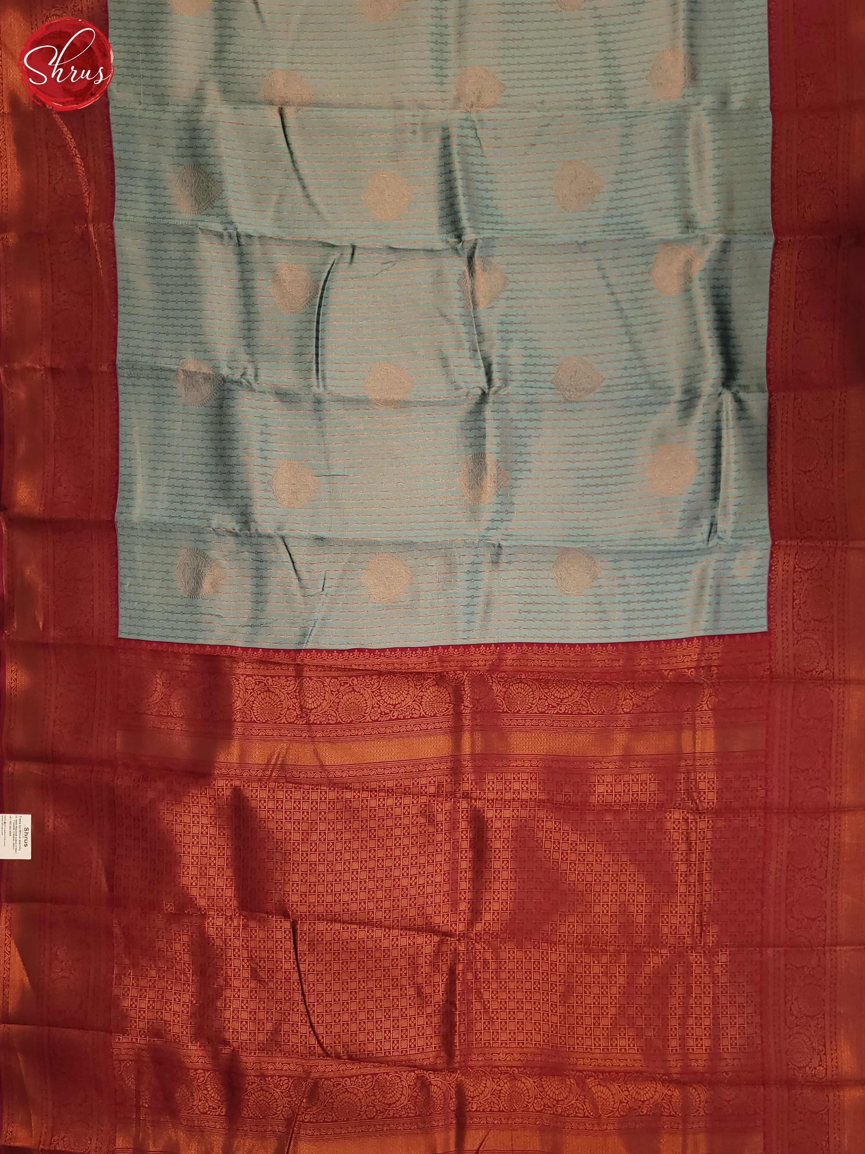 BJS22363 - Semi Kanchipuram Saree - Shop on ShrusEternity.com