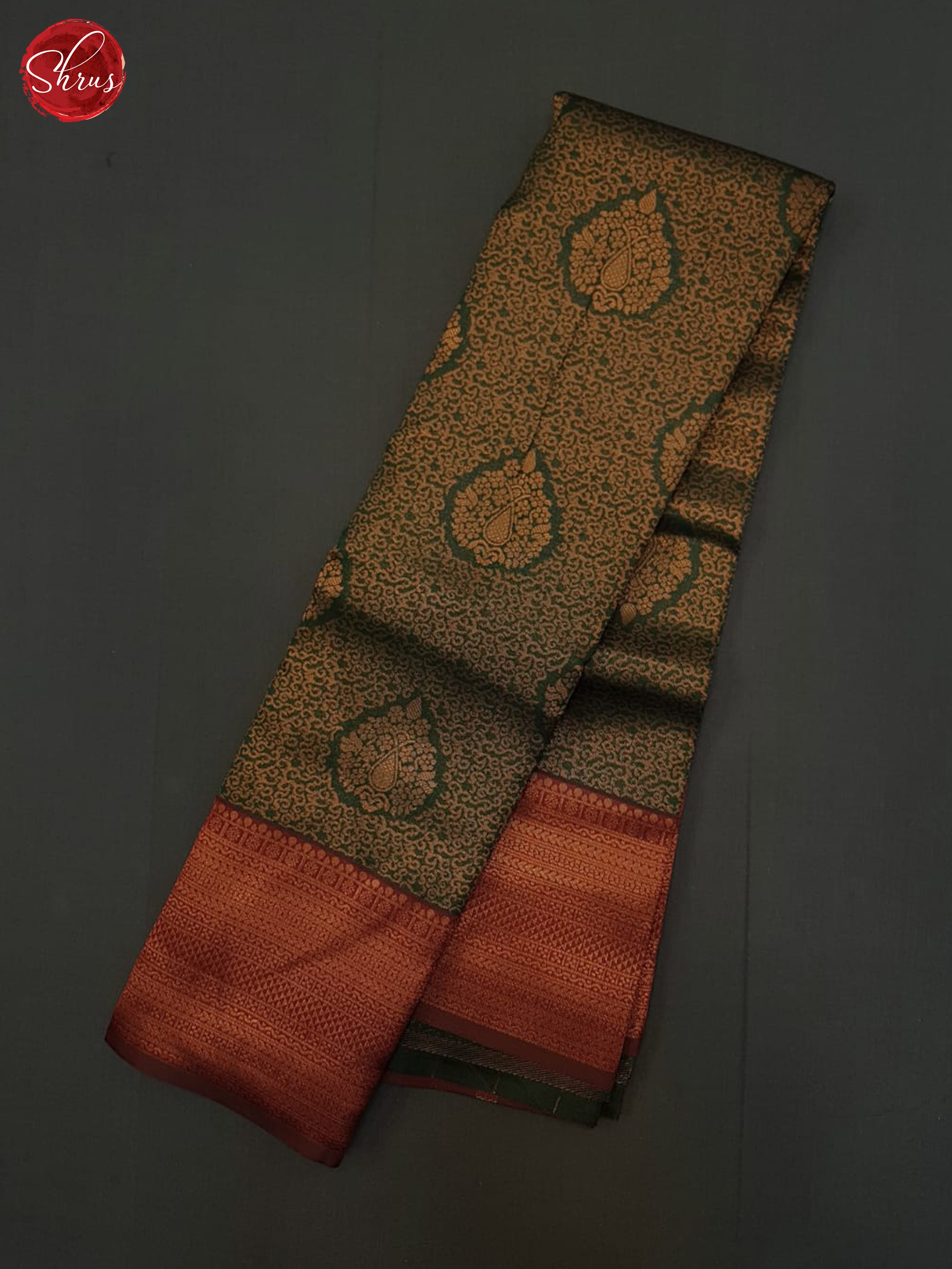 BJS22389 - Semi Kanchipuram Saree - Shop on ShrusEternity.com