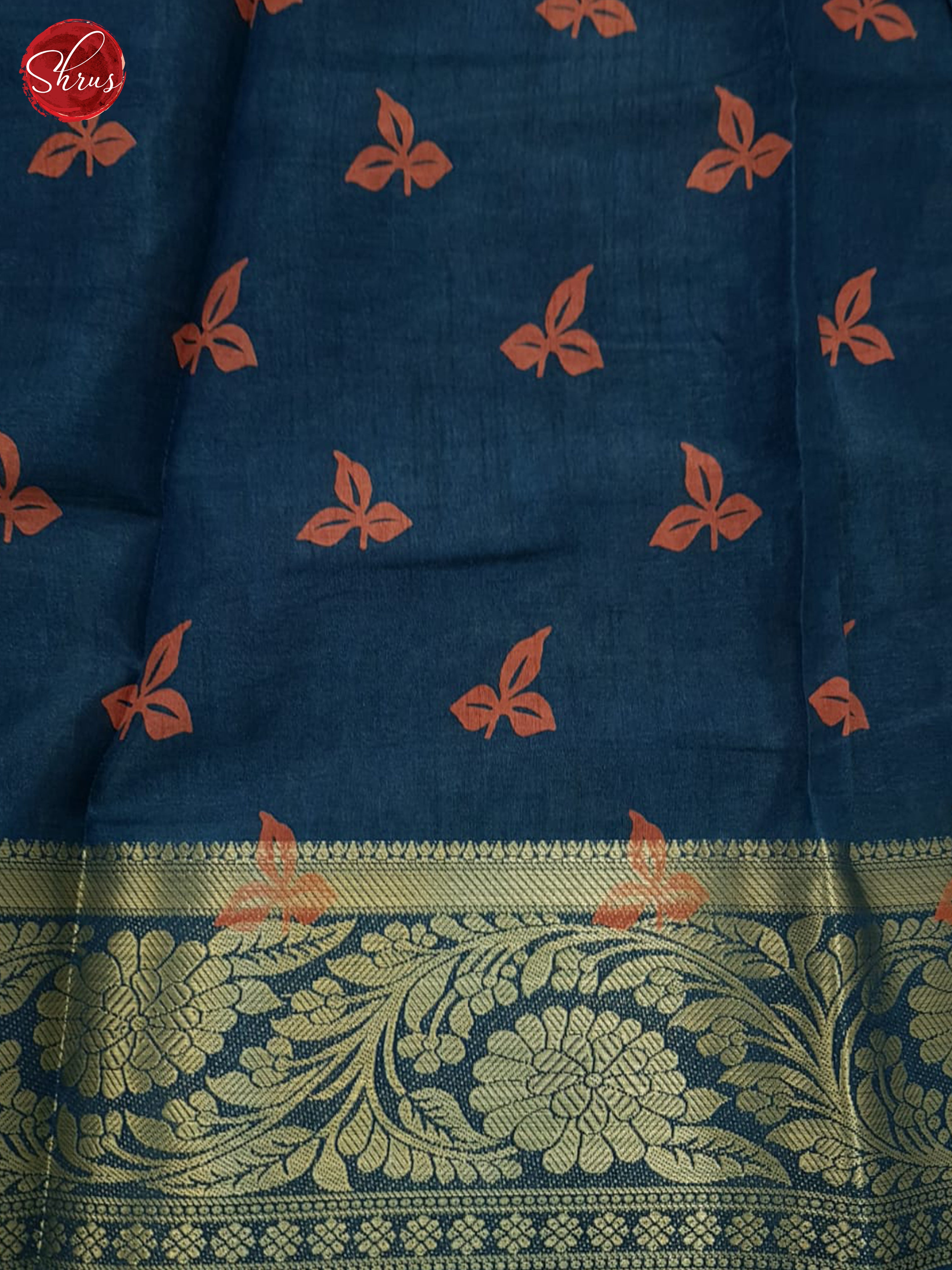 blue(Single Tone)- Semi Crepe Saree - Shop on ShrusEternity.com