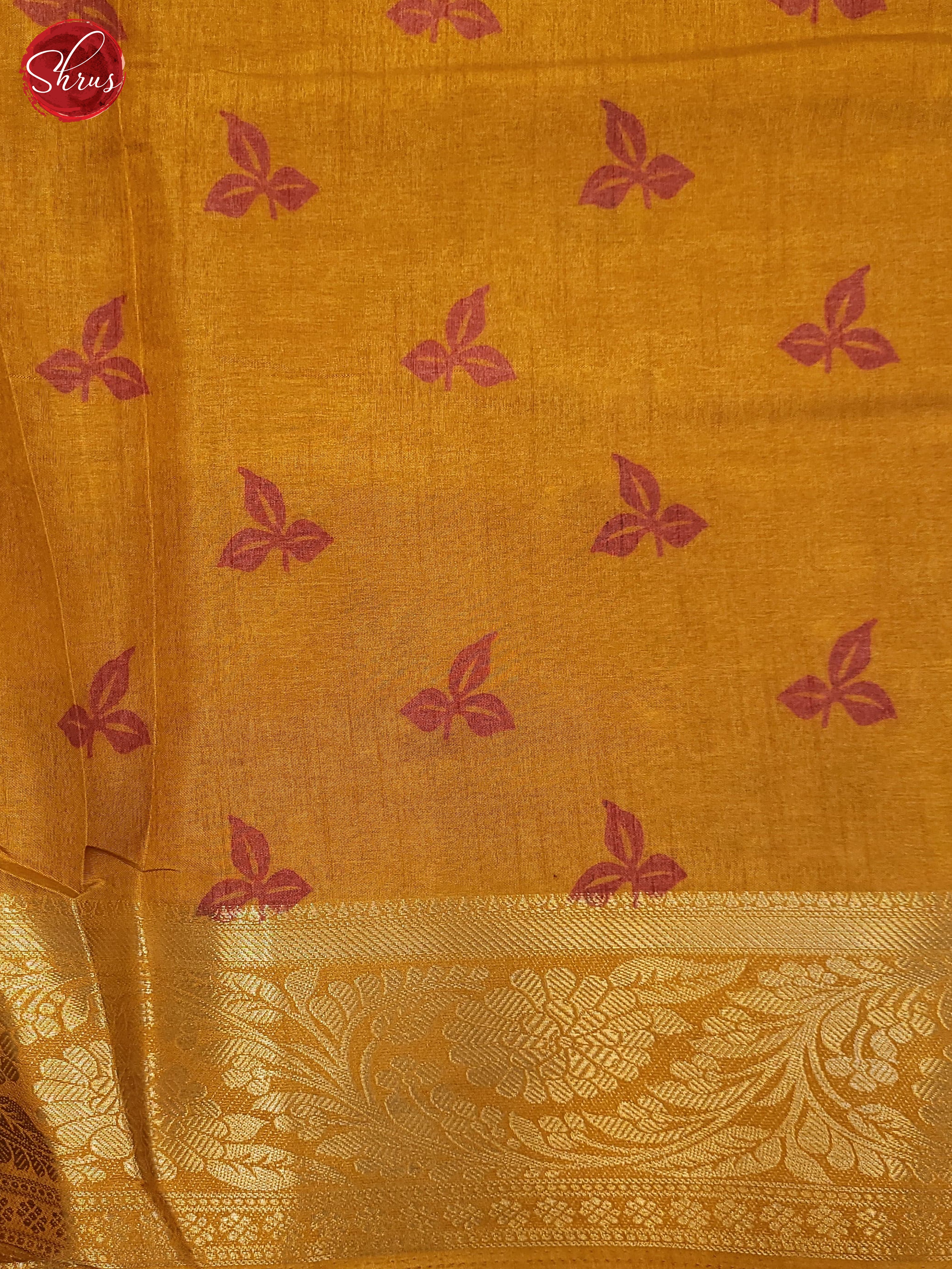 Yellow(Single Tone) - Semi Crepe Saree - Shop on ShrusEternity.com