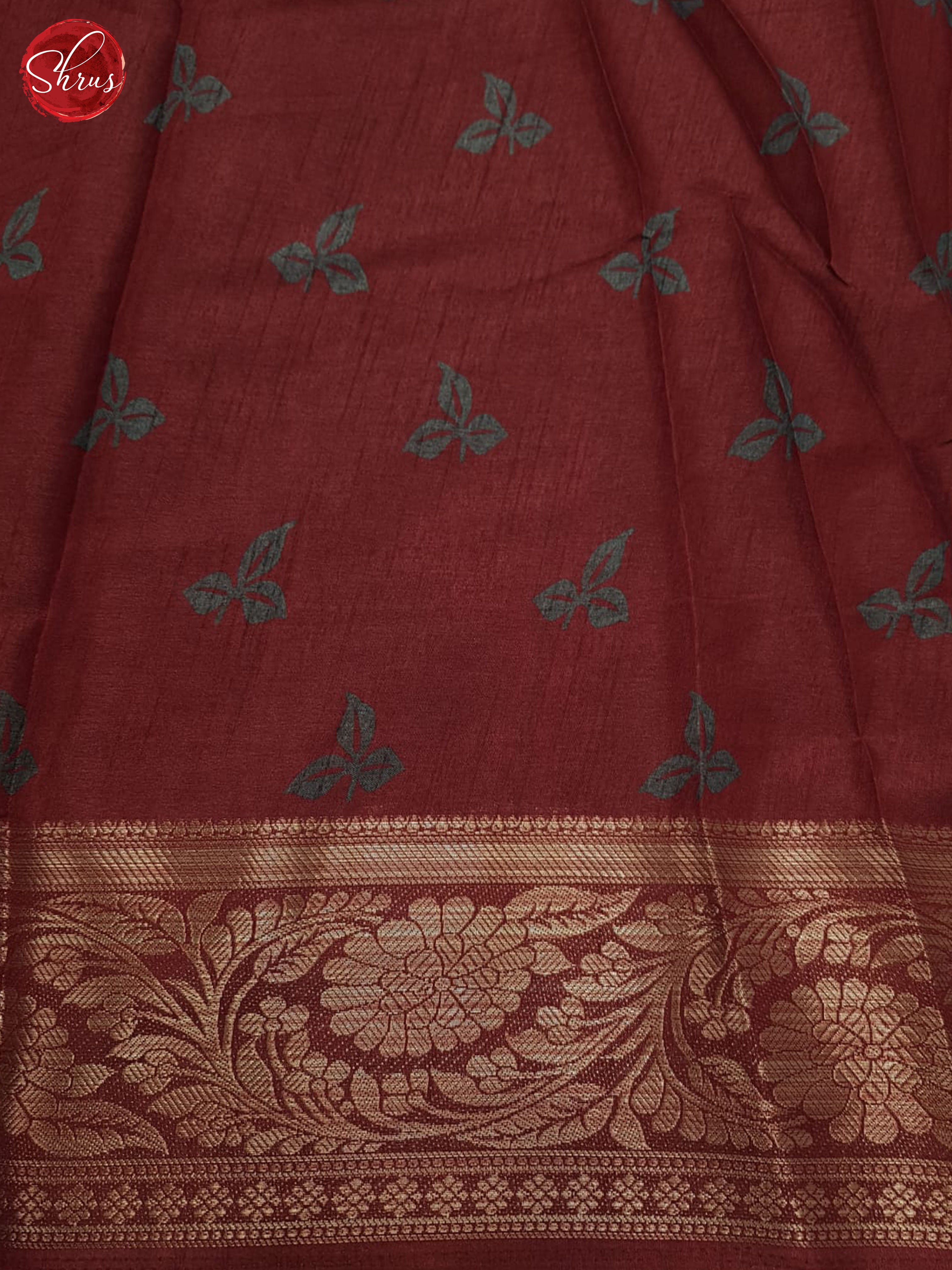 Arakku Maroon(Single Tone)- Semi Crepe Saree - Shop on ShrusEternity.com