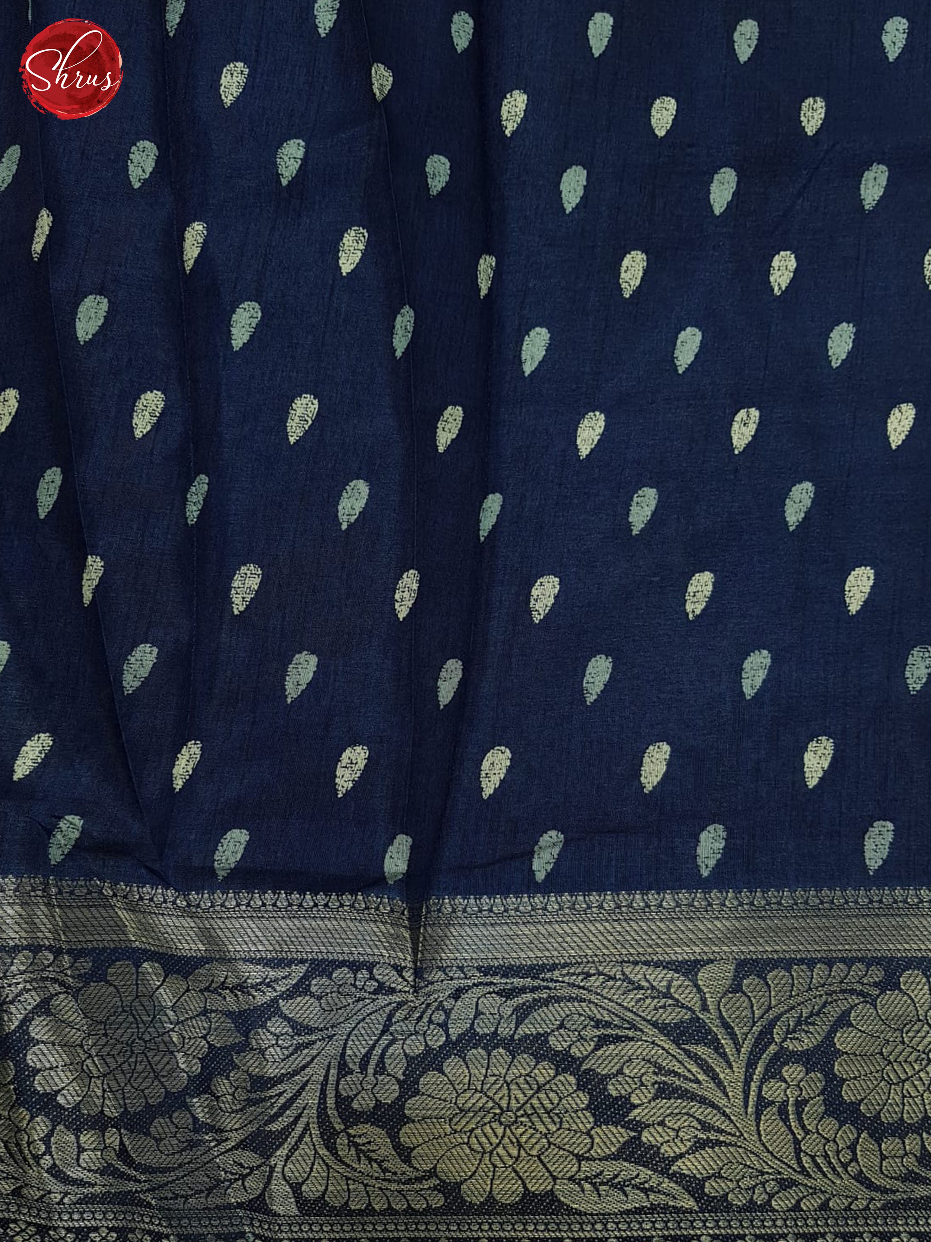 Blue(Single Tone) - Semi Crepe Saree - Shop on ShrusEternity.com