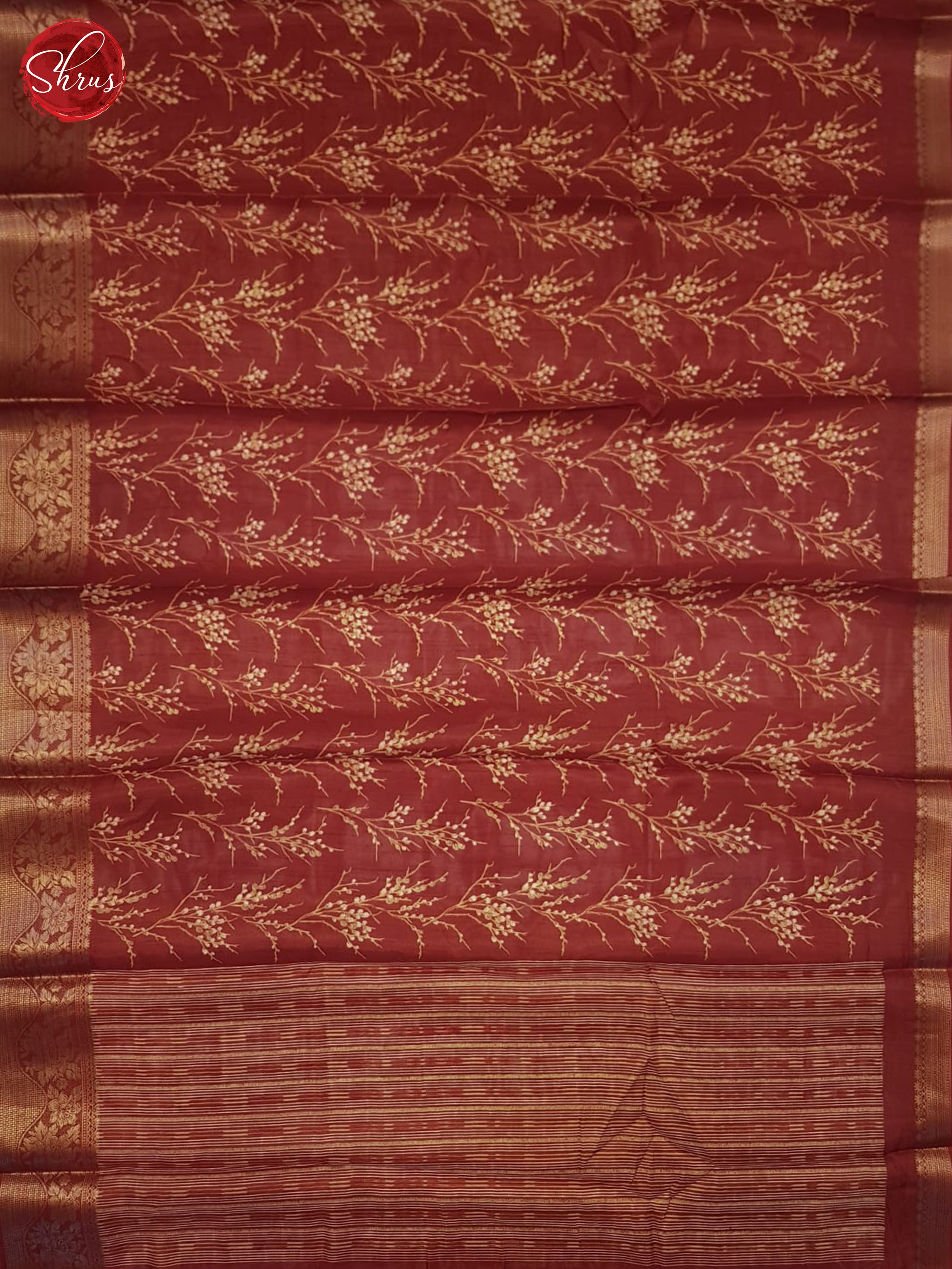 Arakku Maroon(Single Tone) - Semi Crepe Saree - Shop on ShrusEternity.com