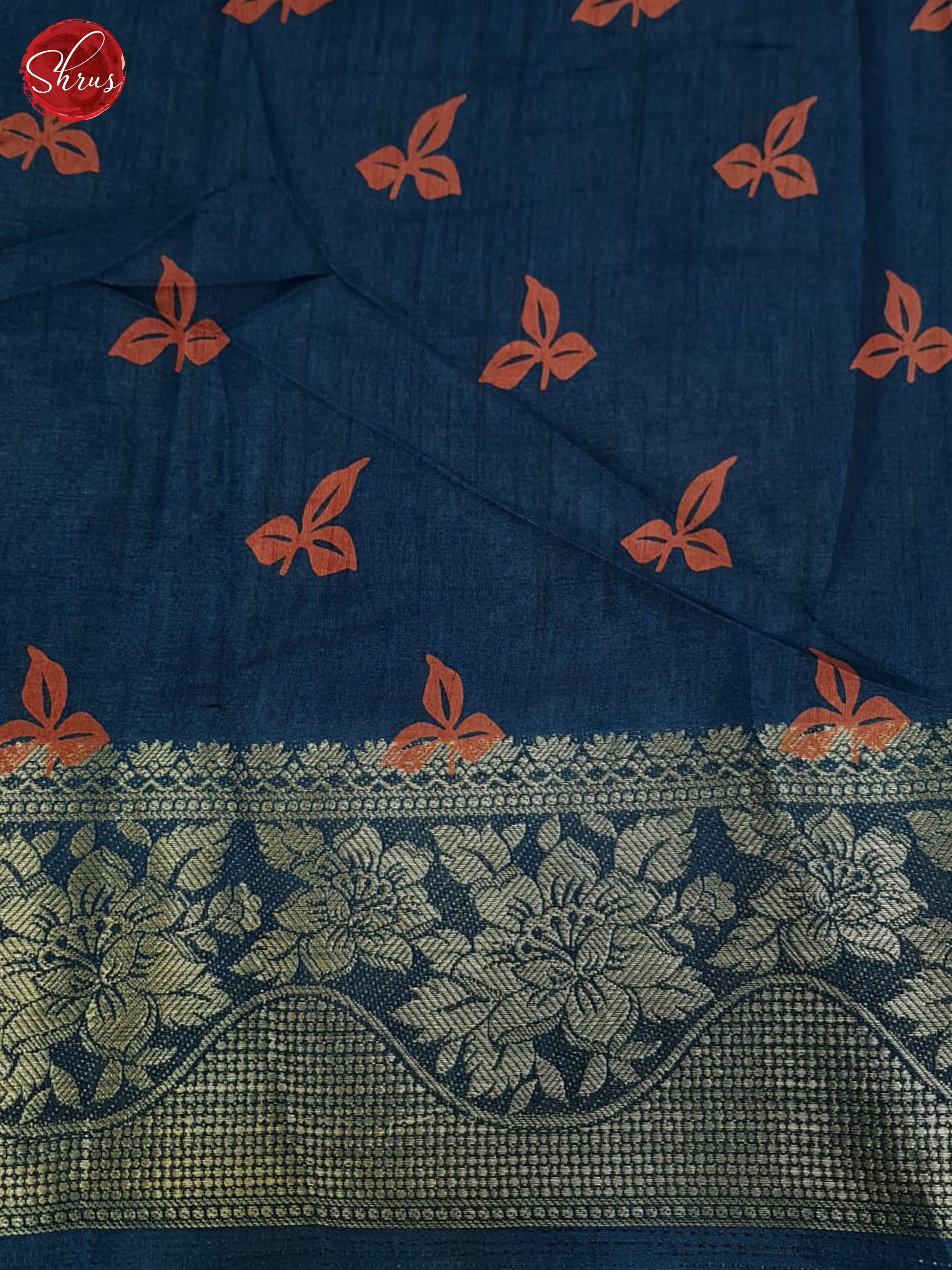 Blue(Single Tone) - Semi Crepe  Saree - Shop on ShrusEternity.com