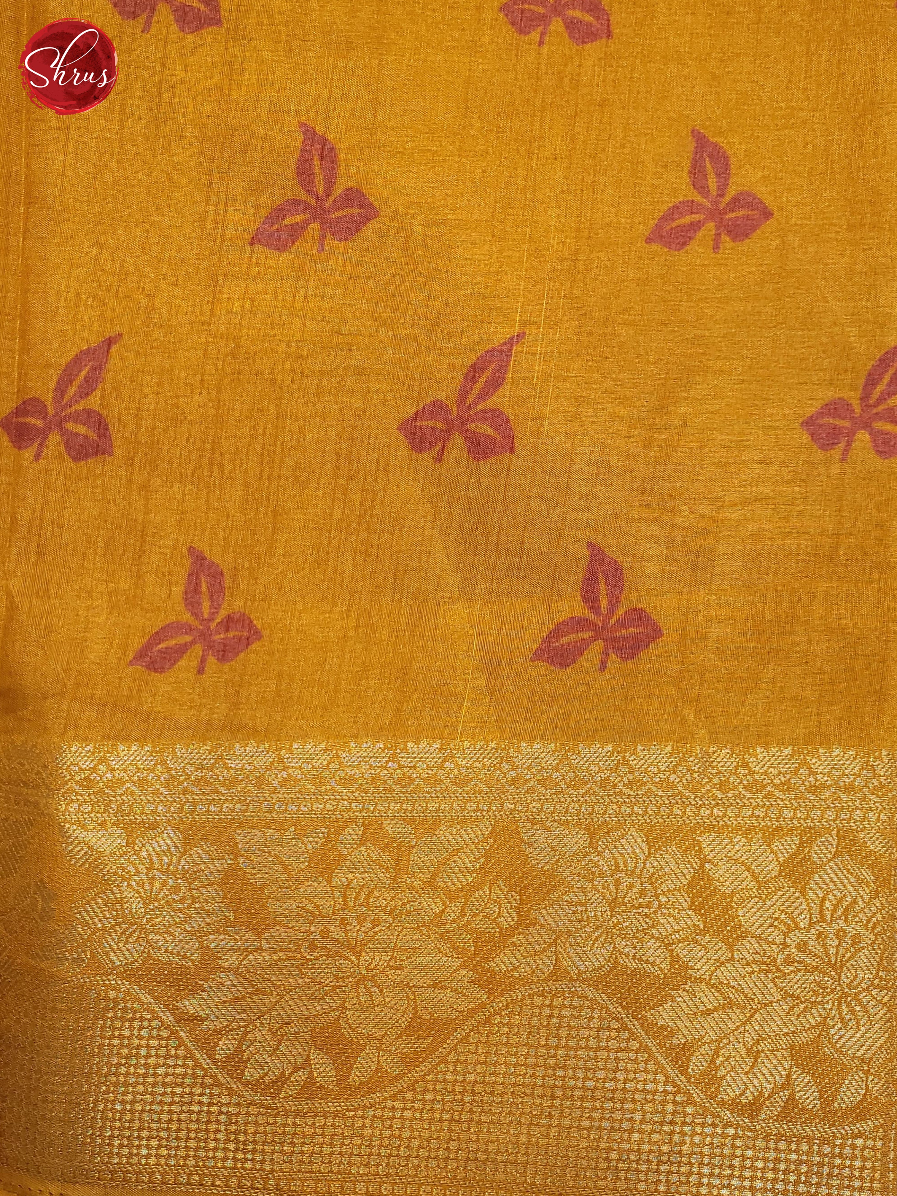 Mustard(Single Tone) - Semi Crepe Saree - Shop on ShrusEternity.com