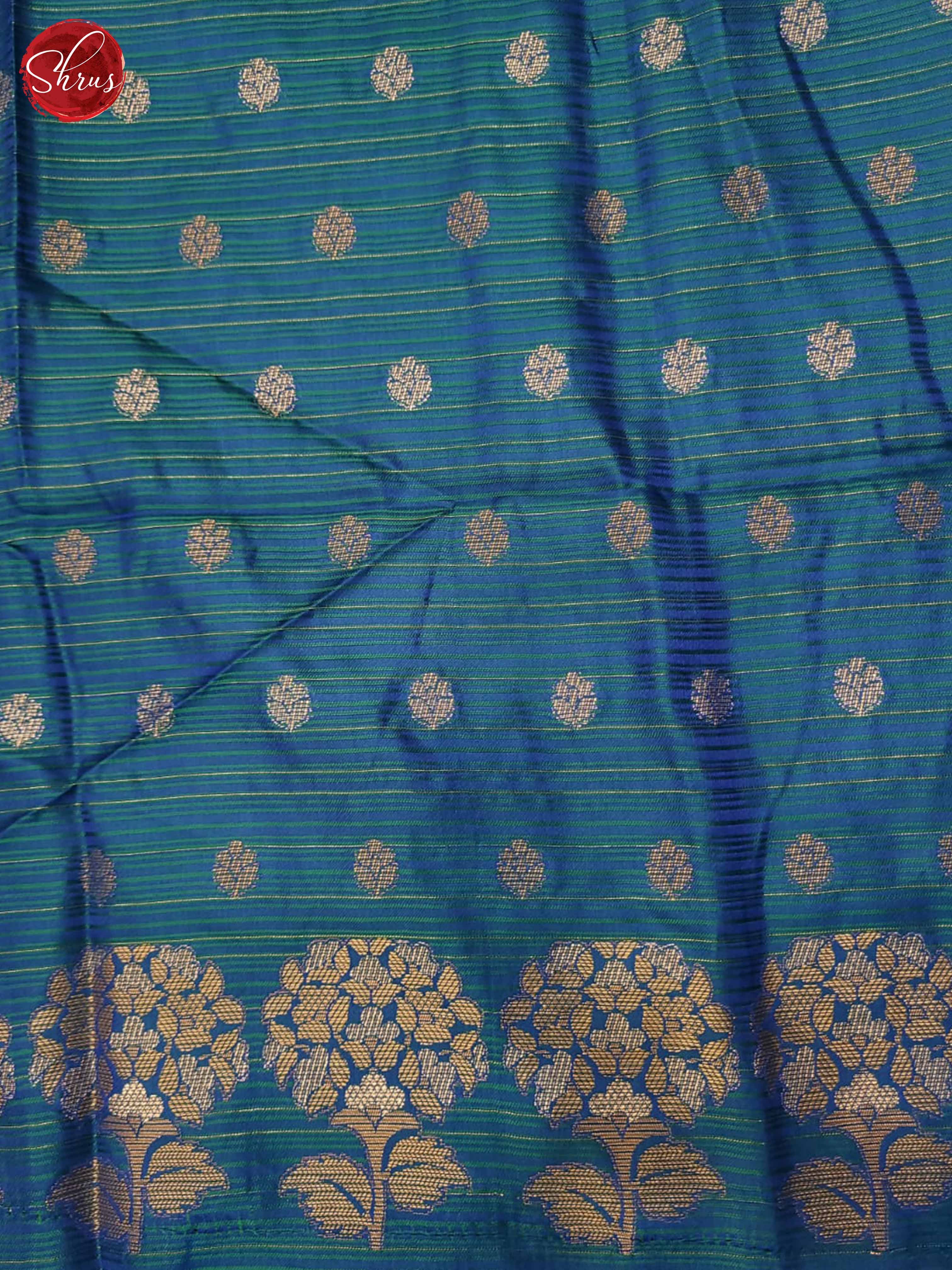 Blue(Single tOne)- Soft Silk Half-pure Saree - Shop on ShrusEternity.com