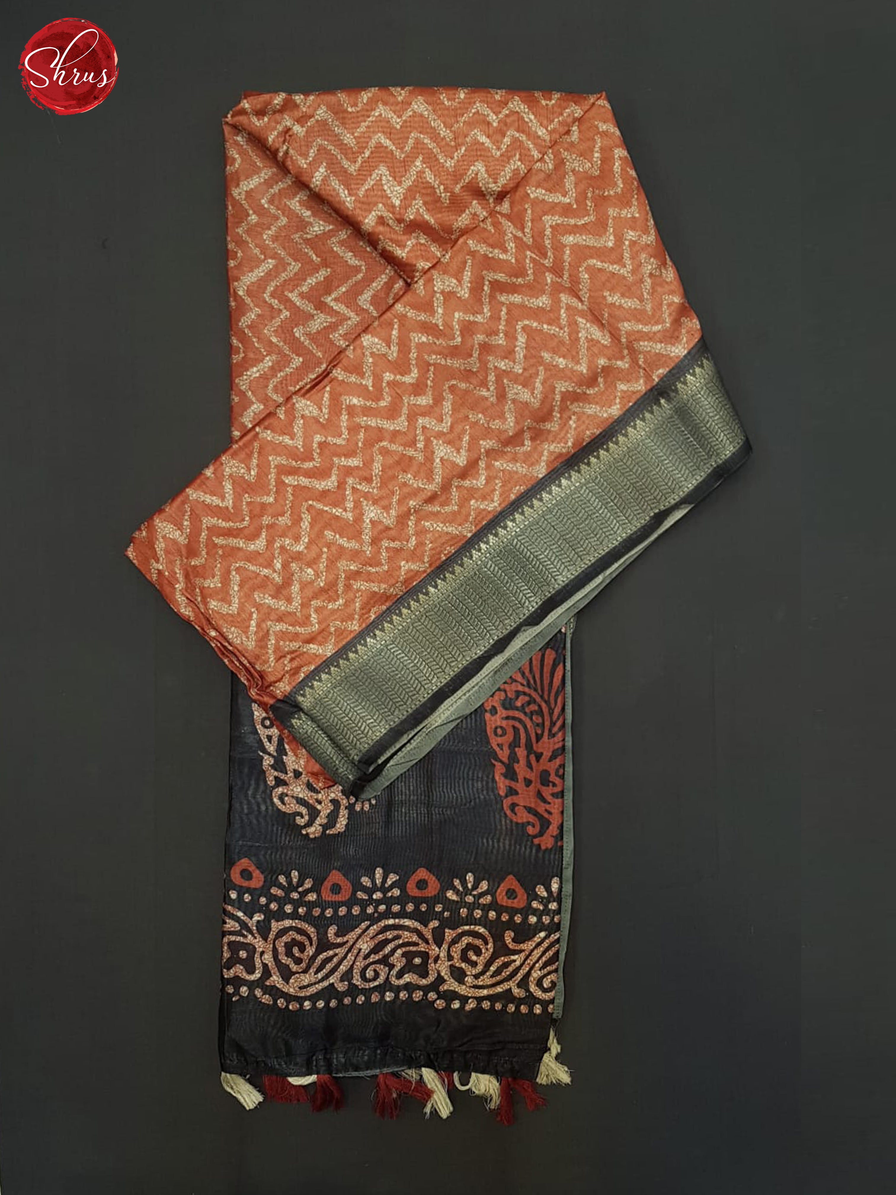 Brick & Grey - Matka Cotton Saree - Shop on ShrusEternity.com