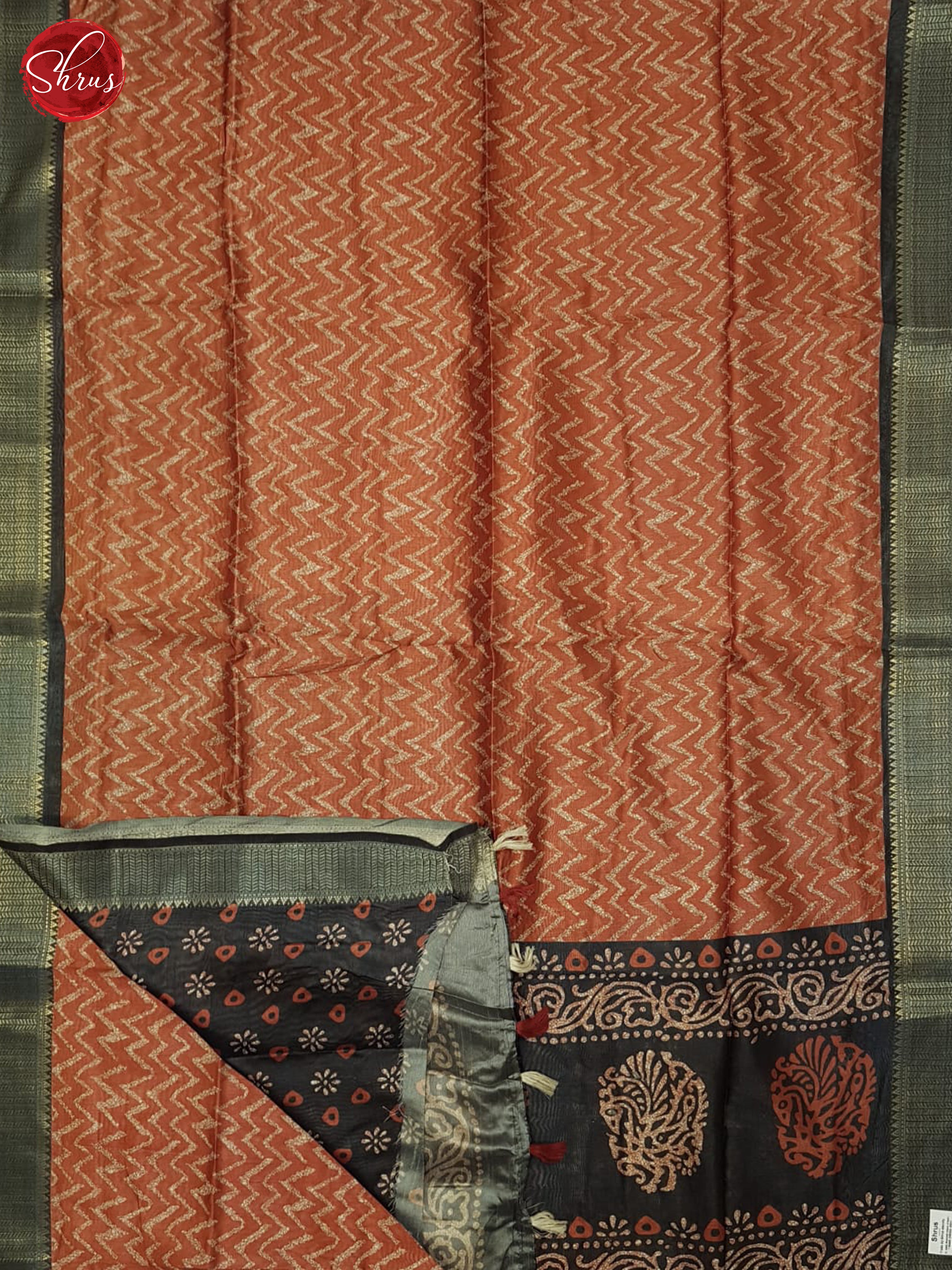 Brick & Grey - Matka Cotton Saree - Shop on ShrusEternity.com