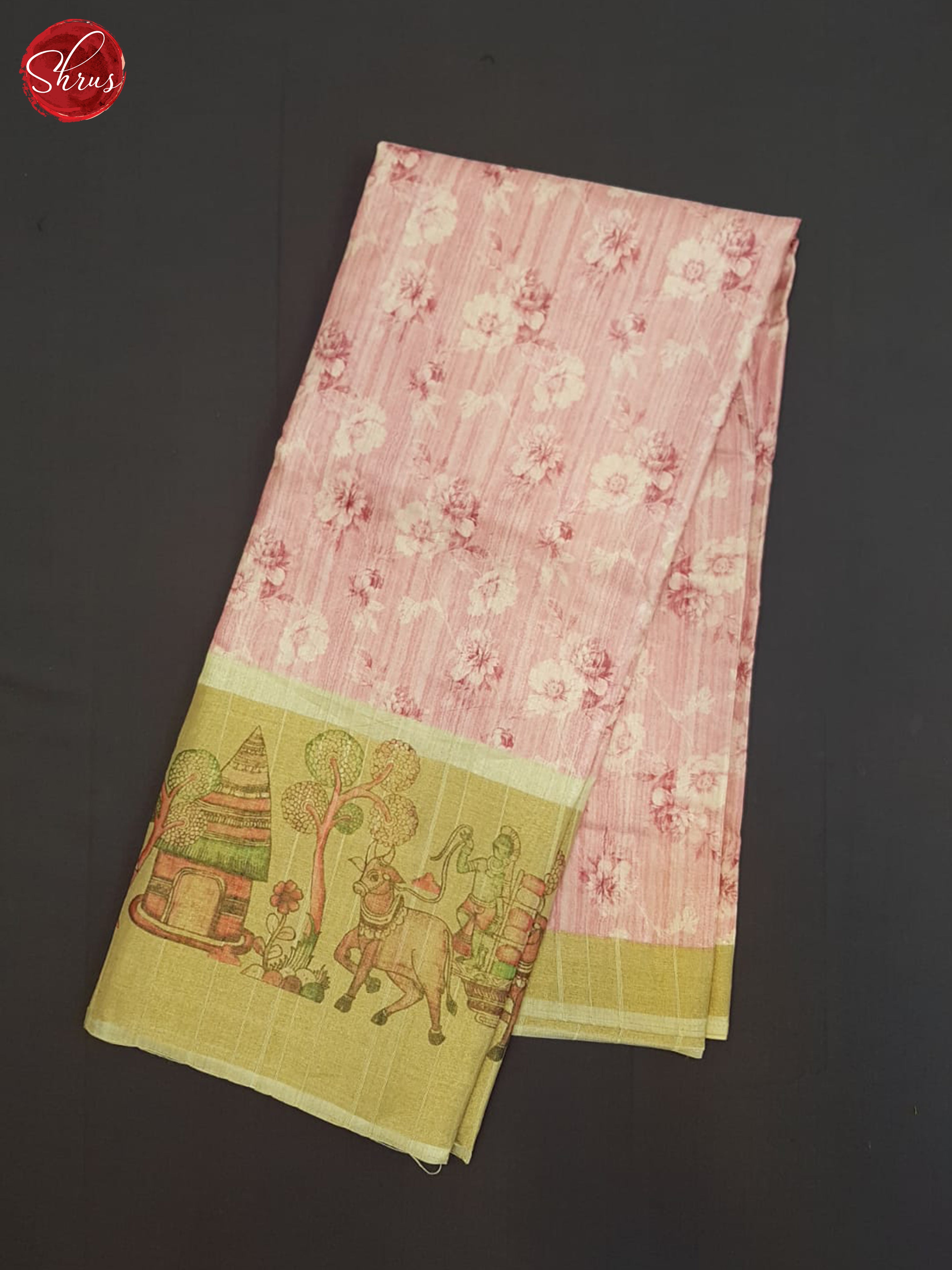 Pink And Beige-Semi Tussar saree - Shop on ShrusEternity.com