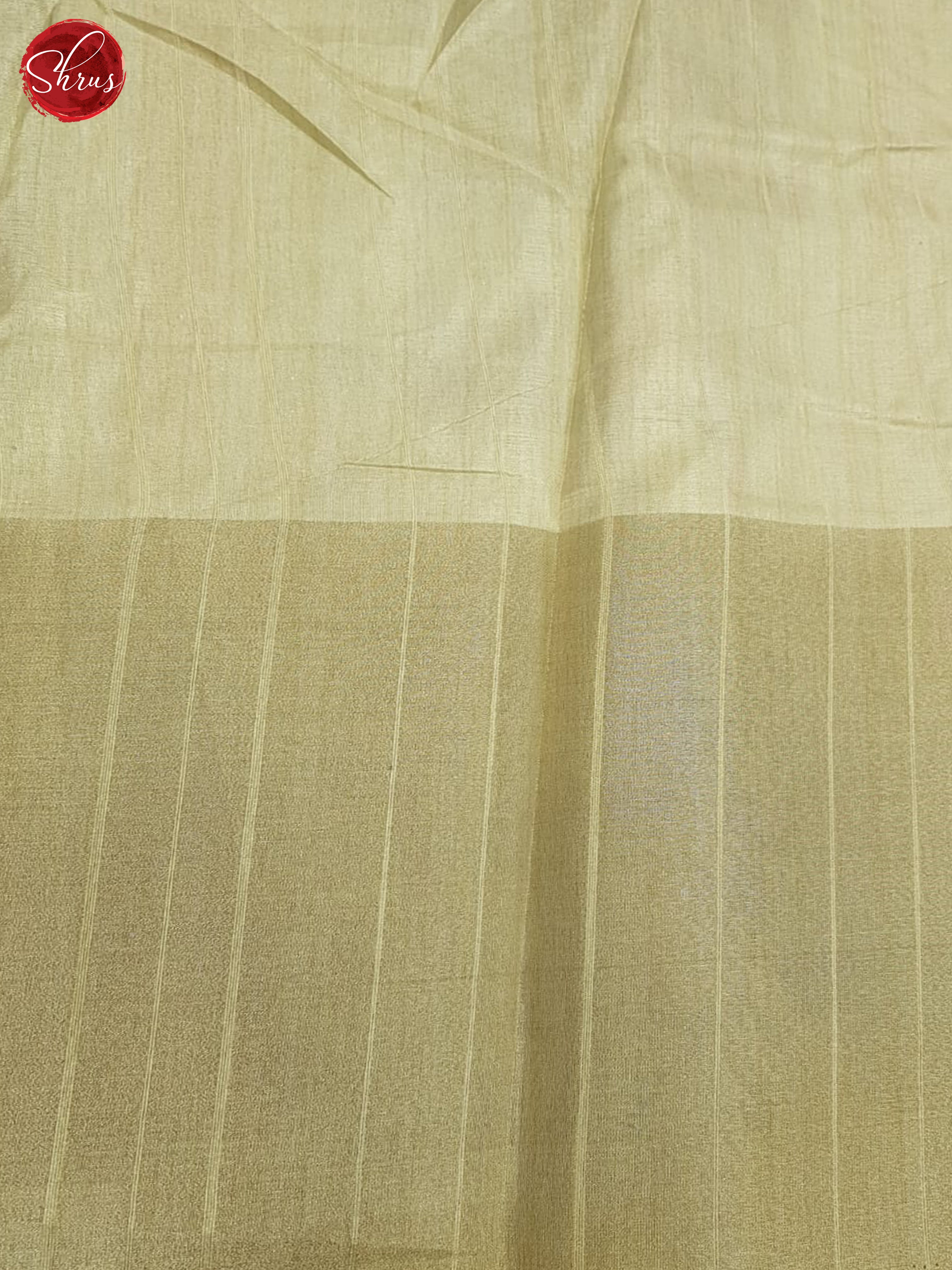 Green And Beige- Semi Tussar Saree - Shop on ShrusEternity.com