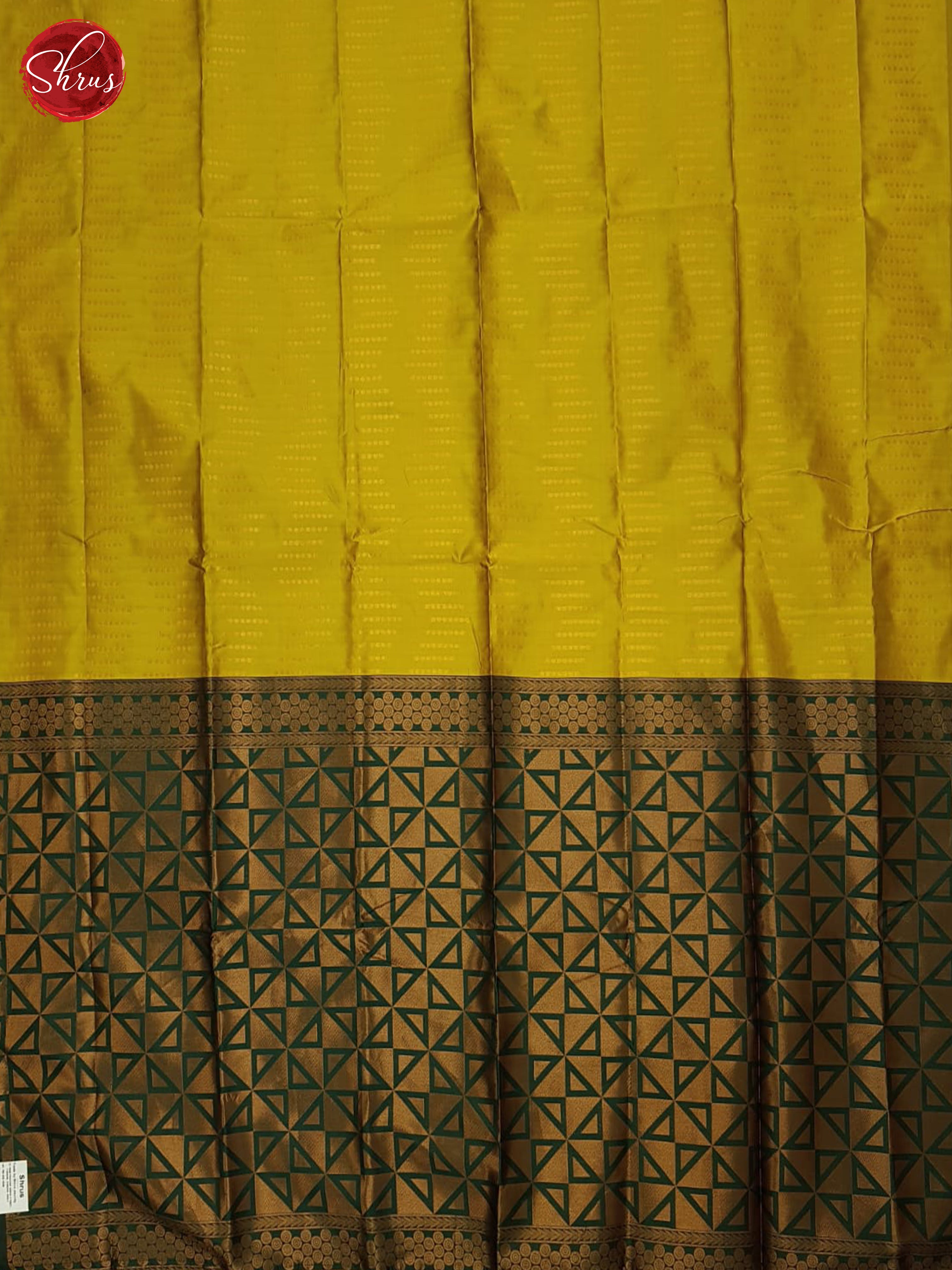 Mustard & Green- Semi Softsilk Saree - Shop on ShrusEternity.com