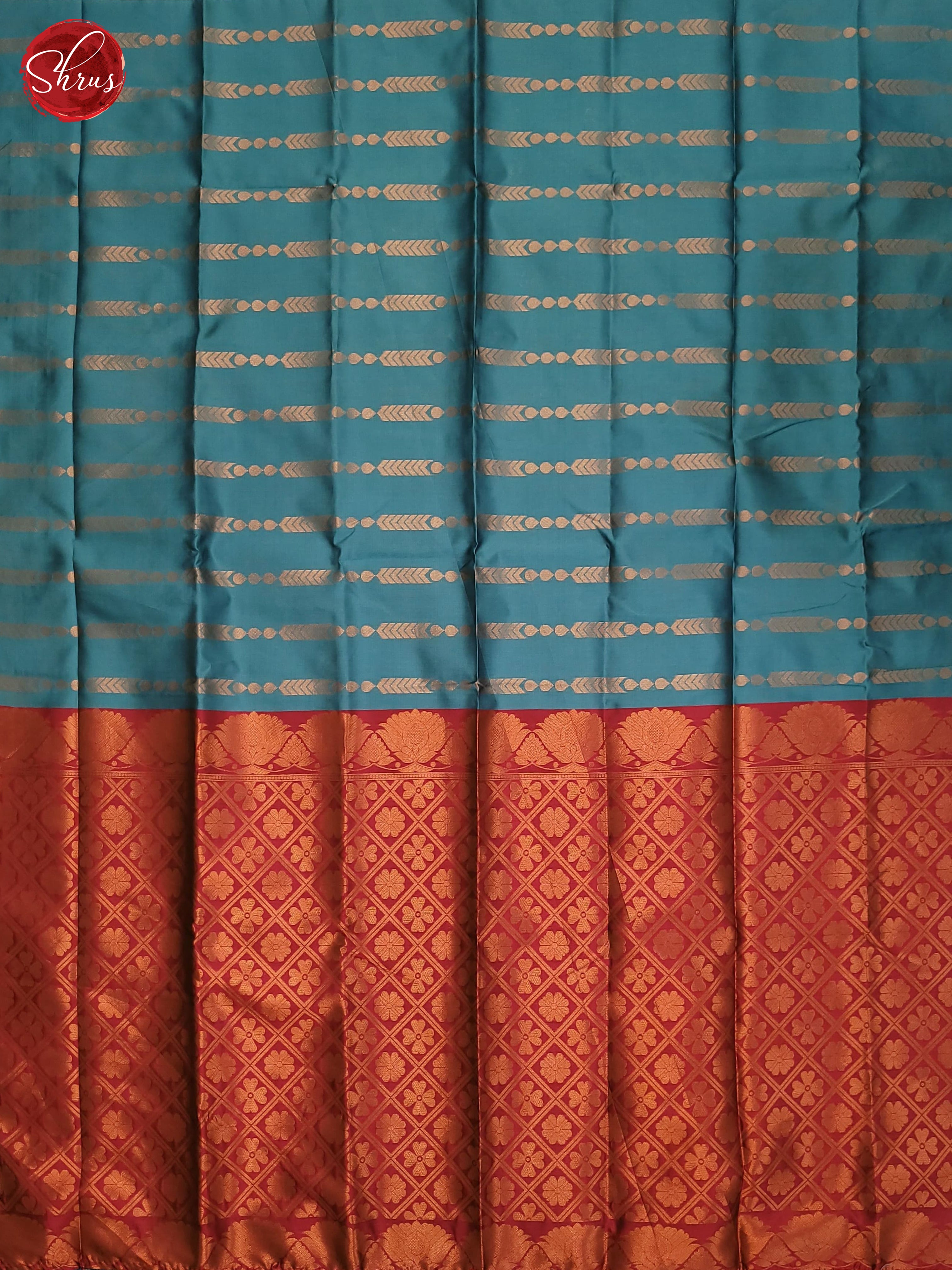 Blue and pink - Semi Soft Silk Saree - Shop on ShrusEternity.com